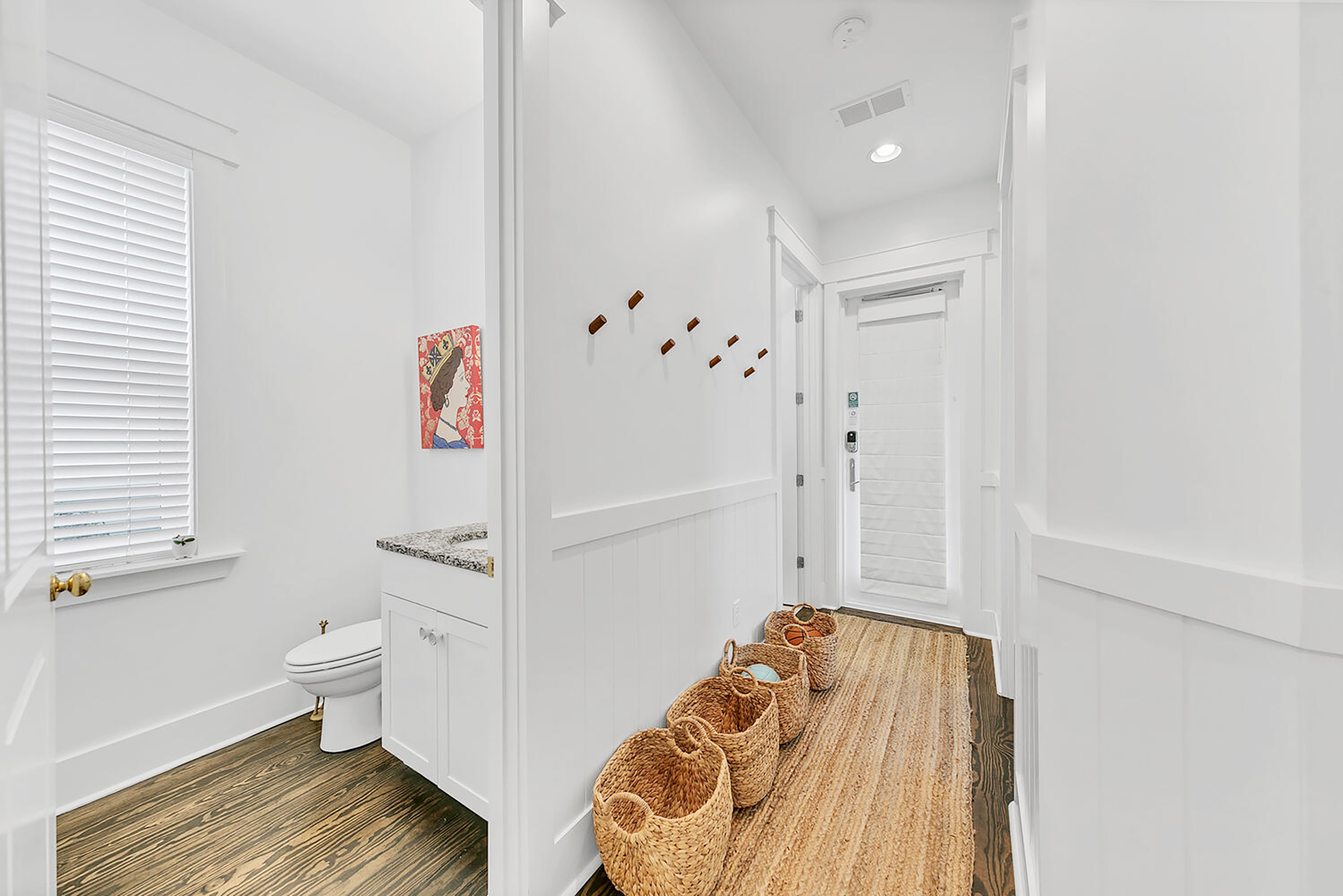 Entry next to guest bathroom