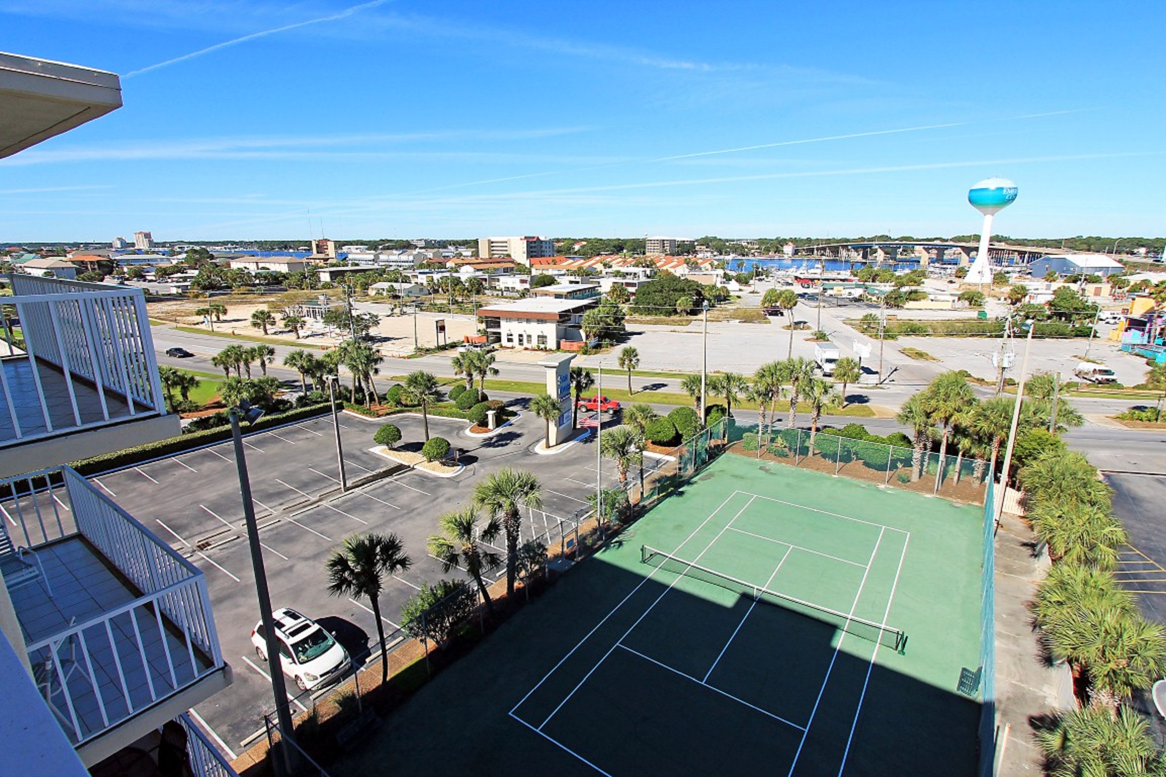 Views of Tennis Courts from Balcony