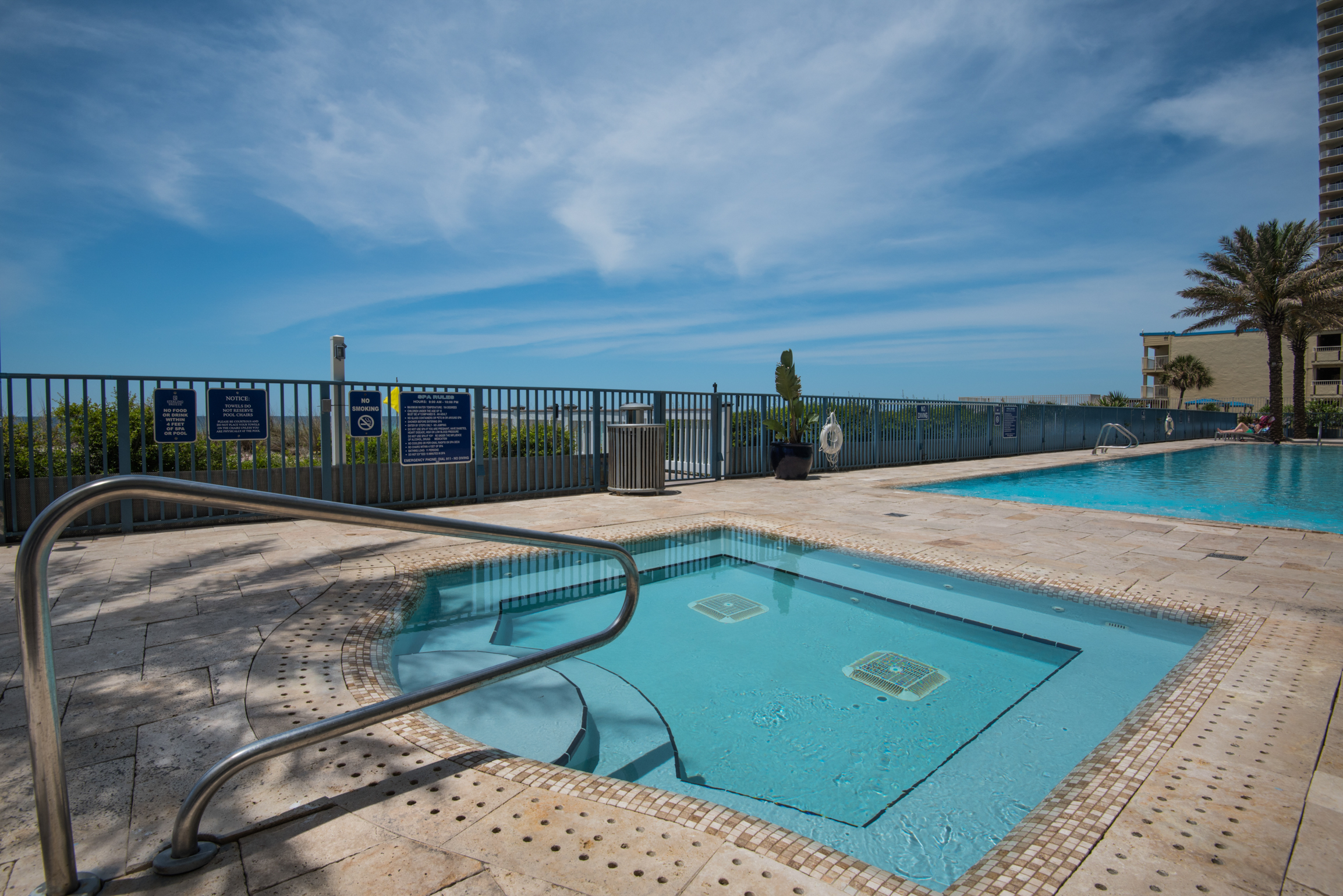 Beach Front Spa on the Pool Deck