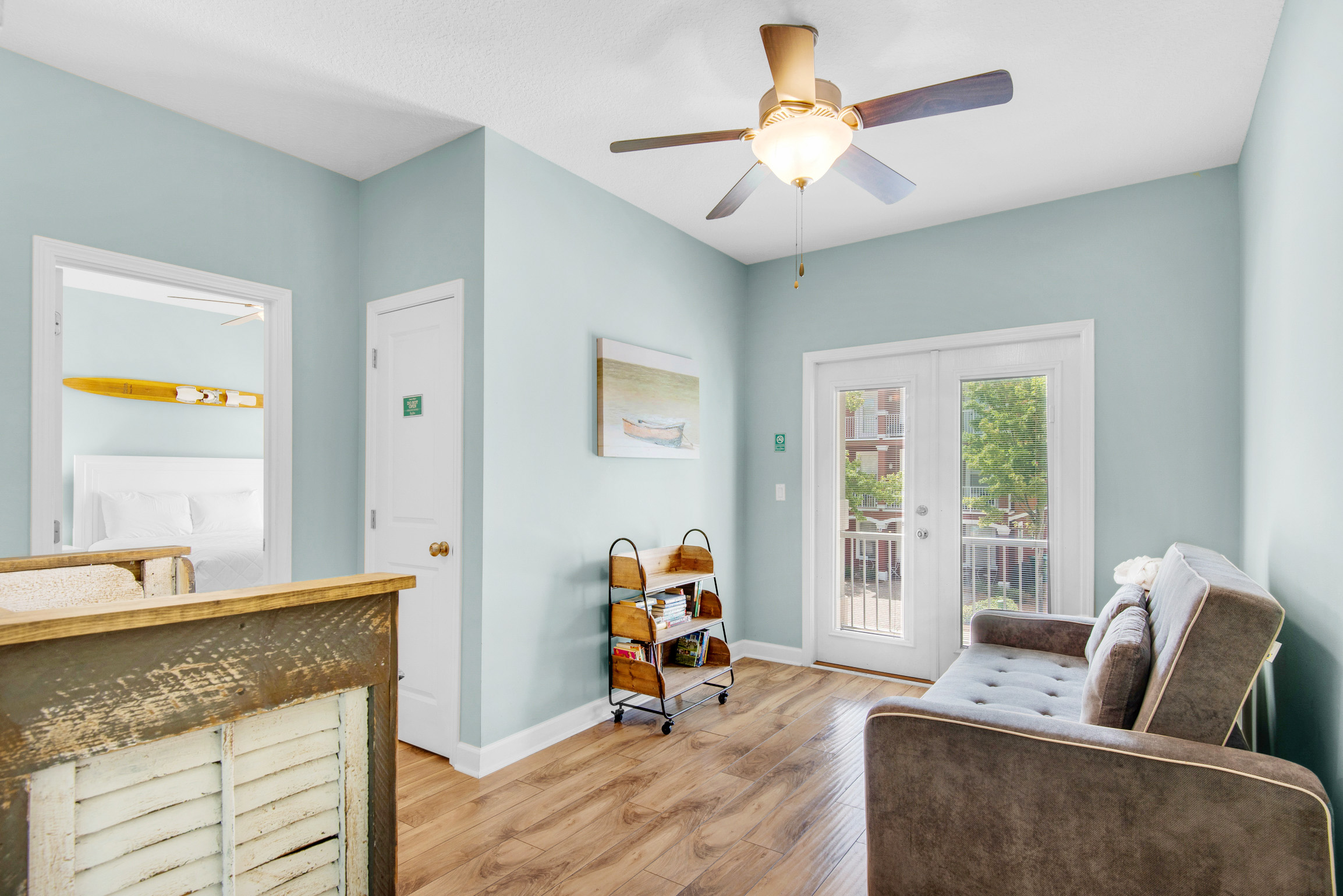 2nd floor living area with balcony access