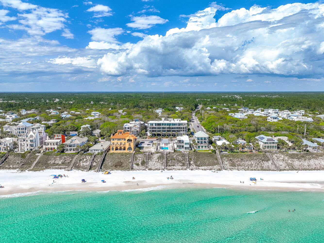 Aerial shot of Viridian from the water!