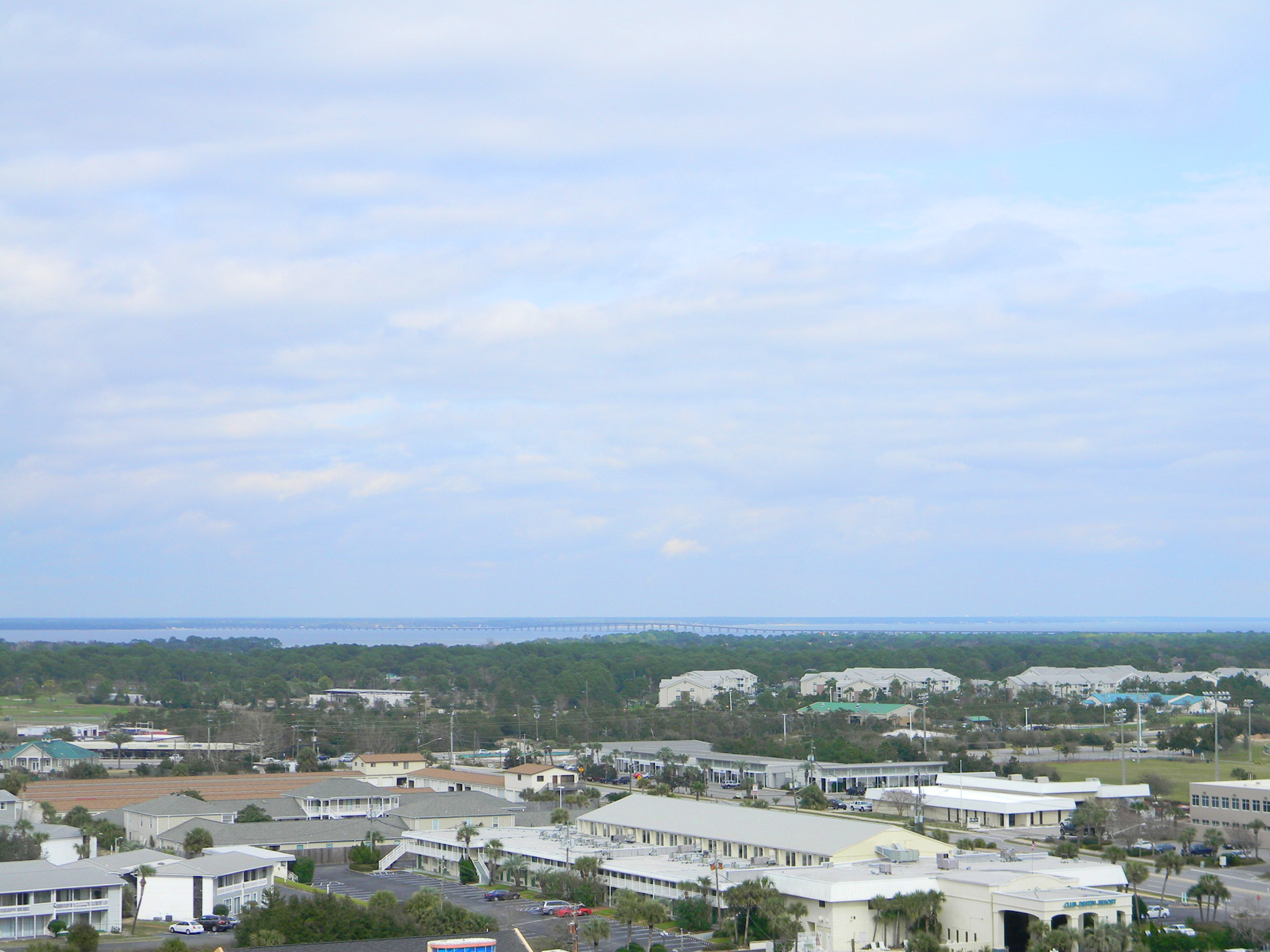 View of Bay from Condo Entrance