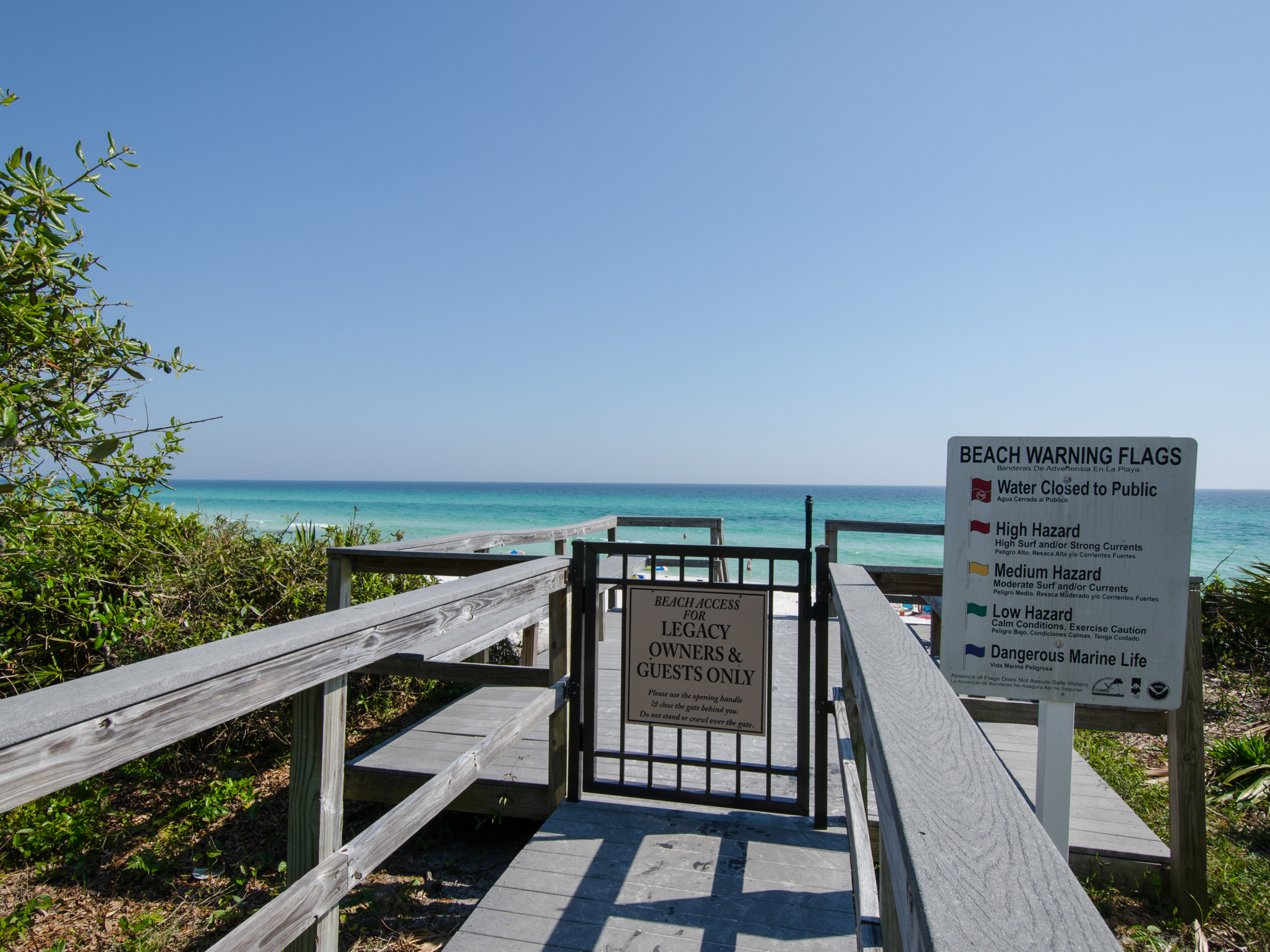 Private beach access