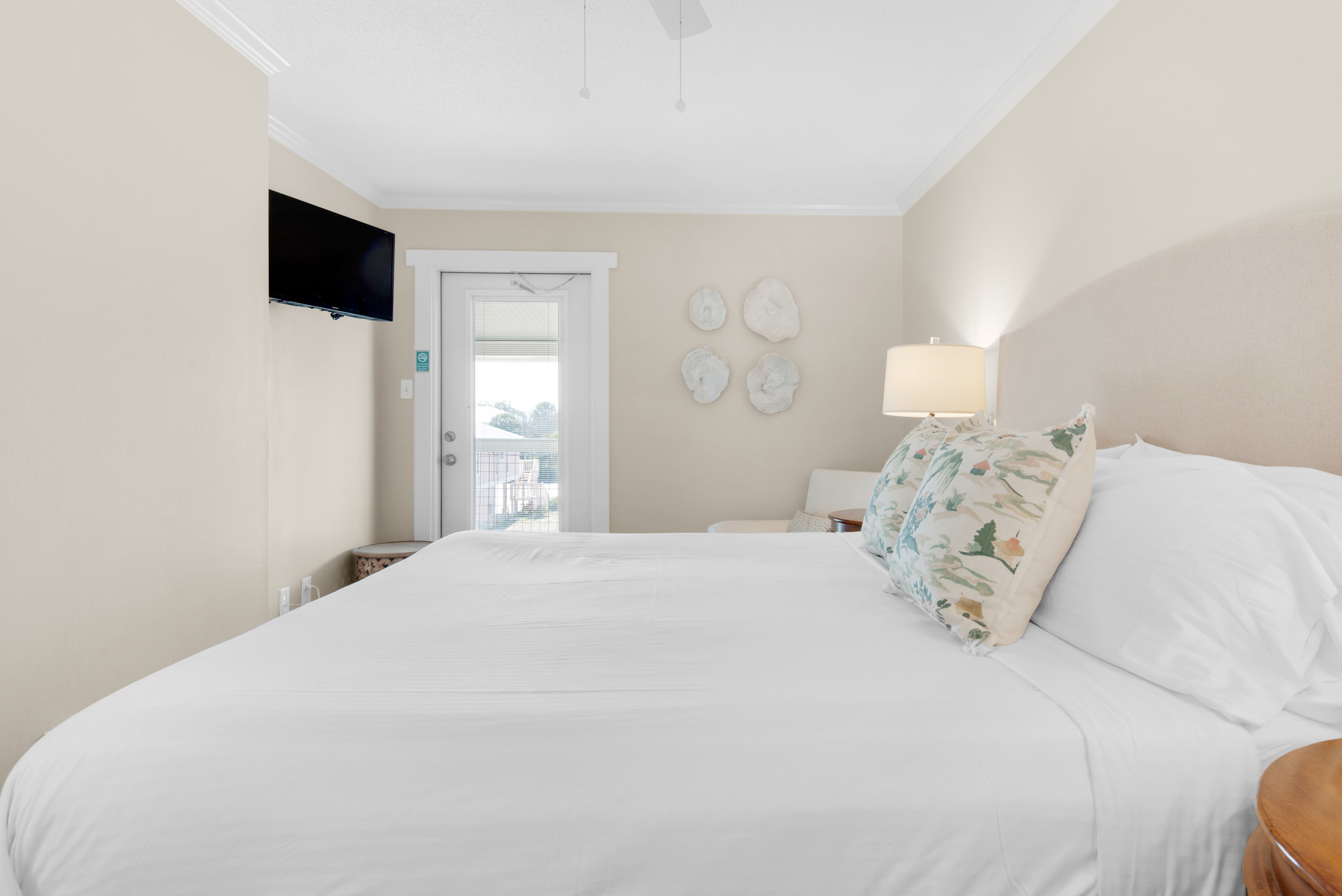 Master bedroom with flat screen TV