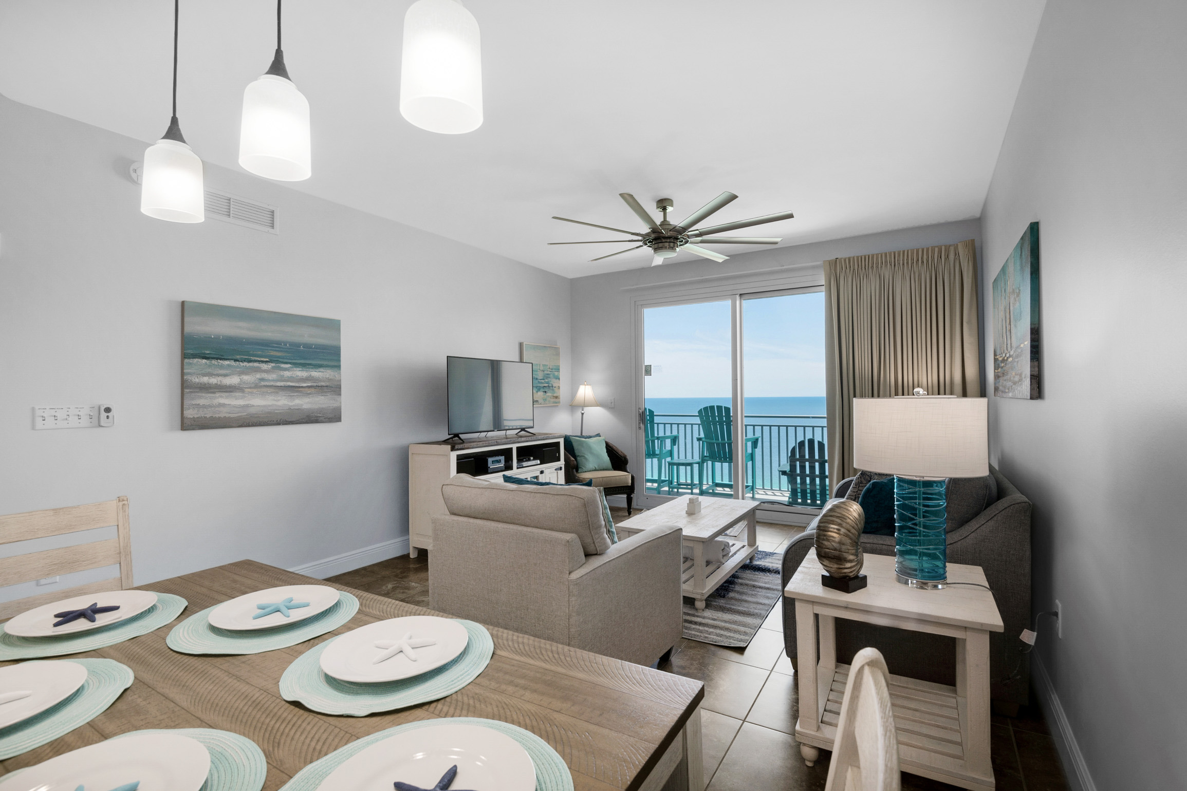 Dining to living room view