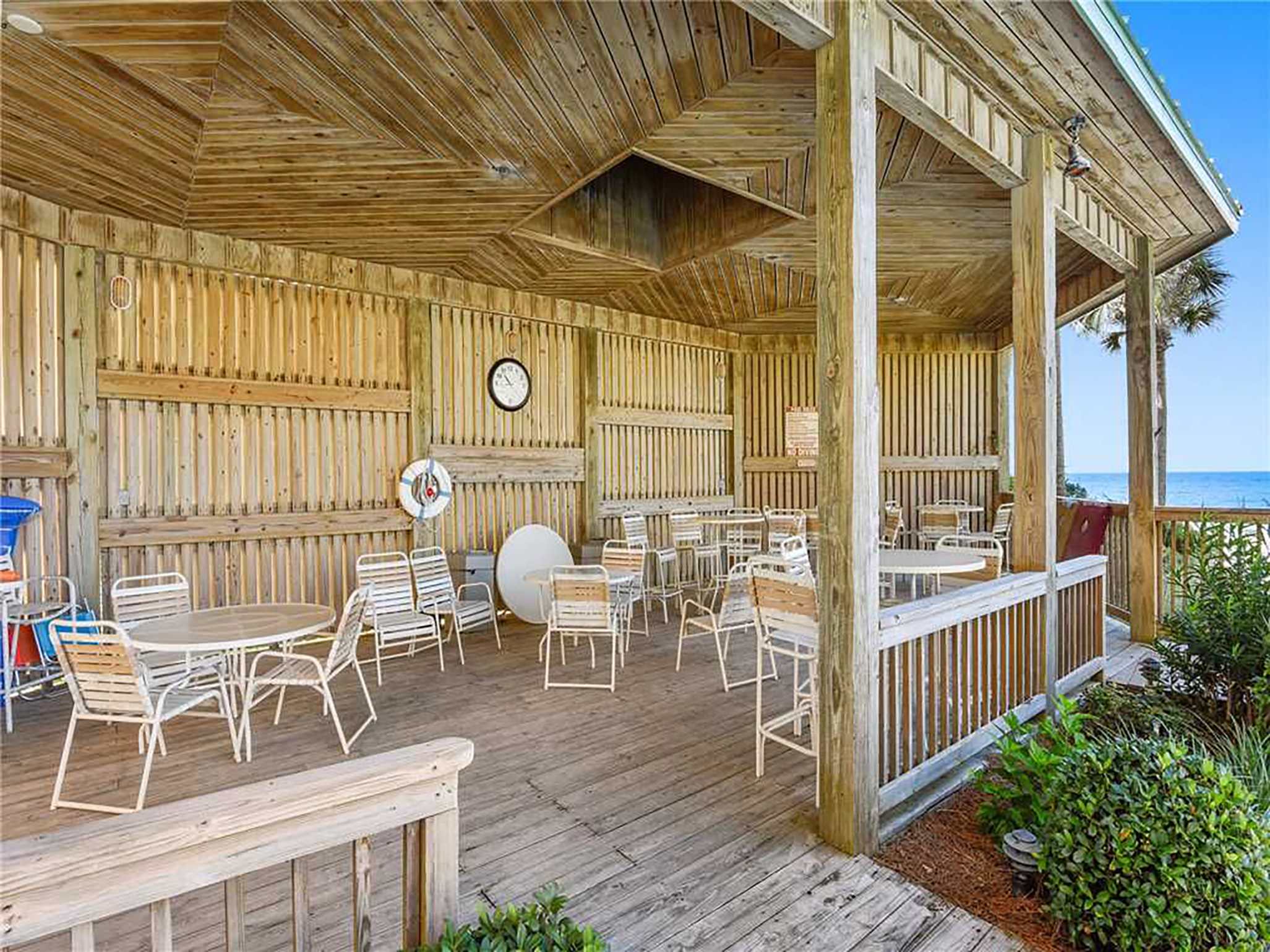 Covered Tiki Bar by the Pool