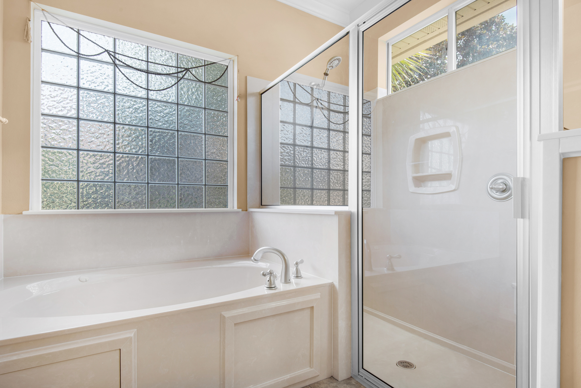 Master tub and shower