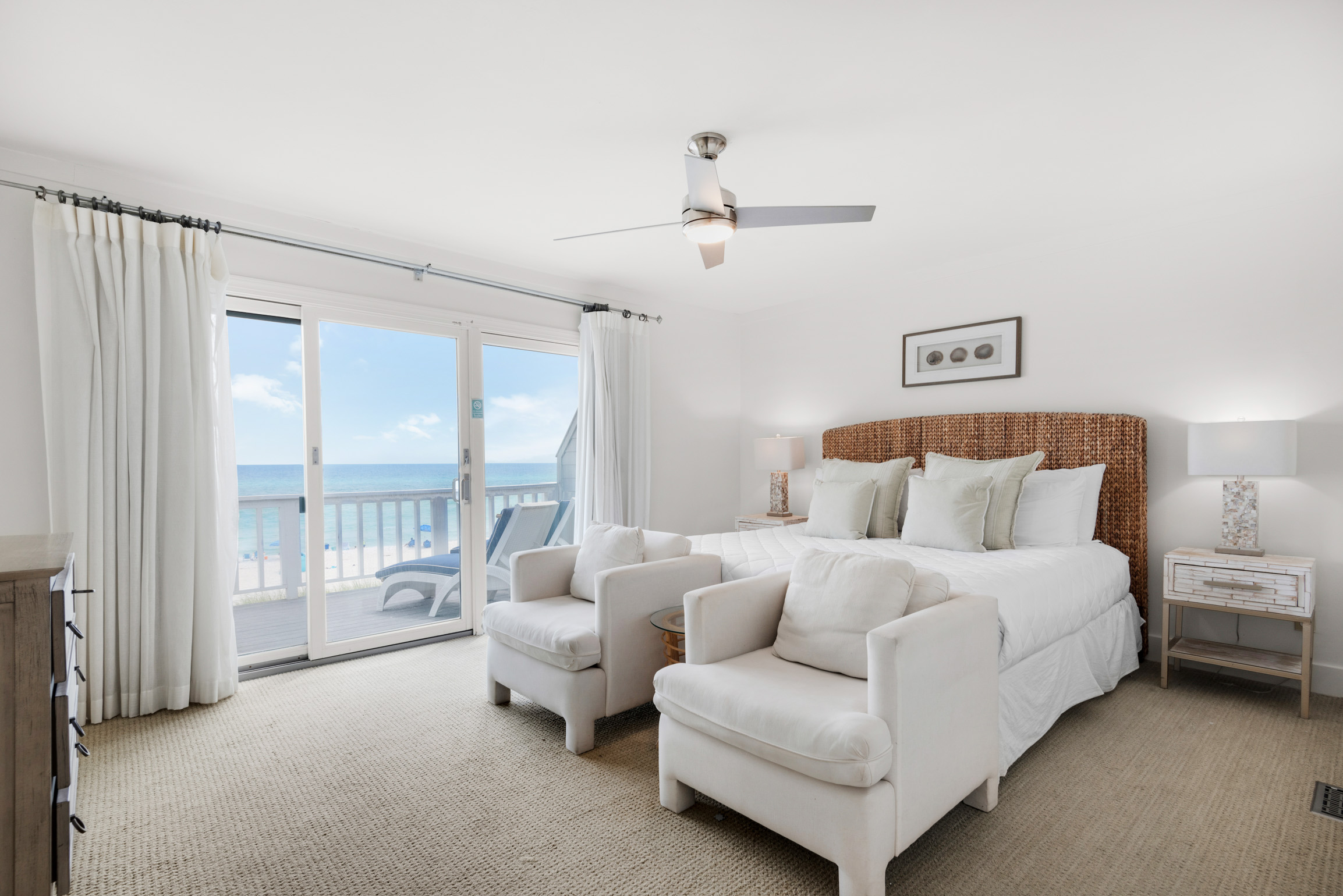 Master bedroom with balcony access