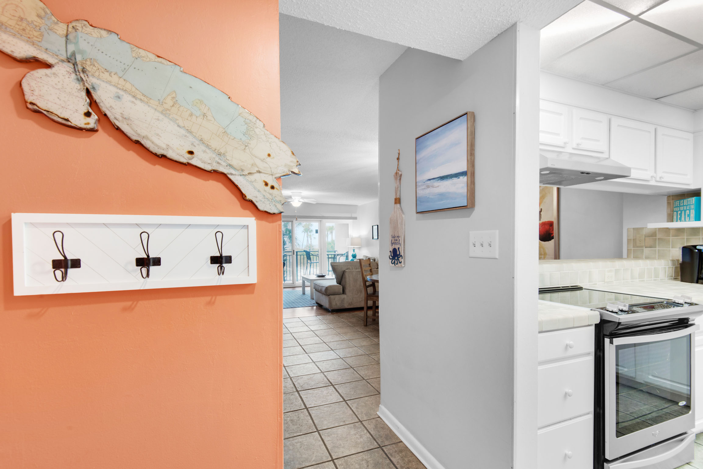 Entry and kitchen
