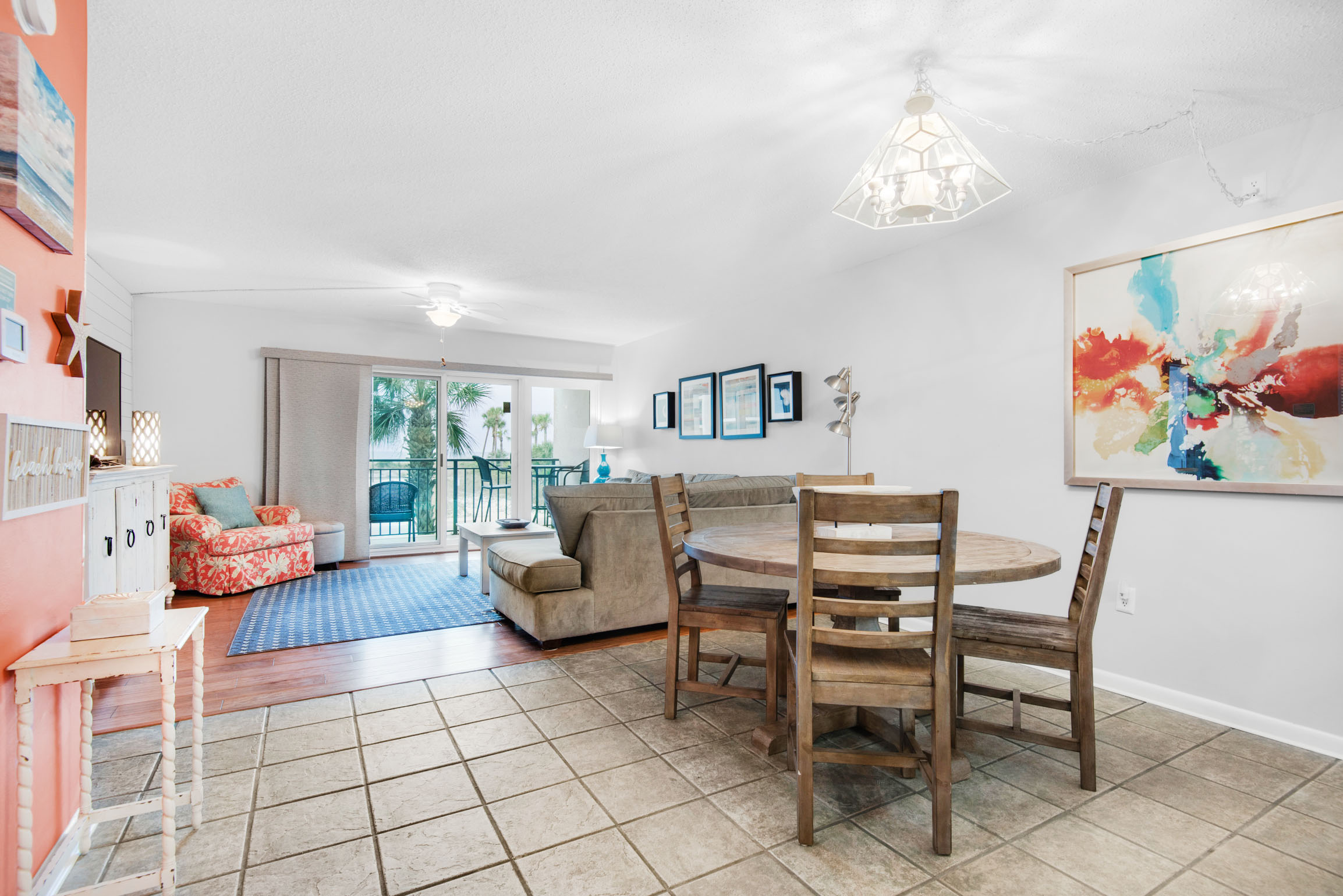 Dining to living room