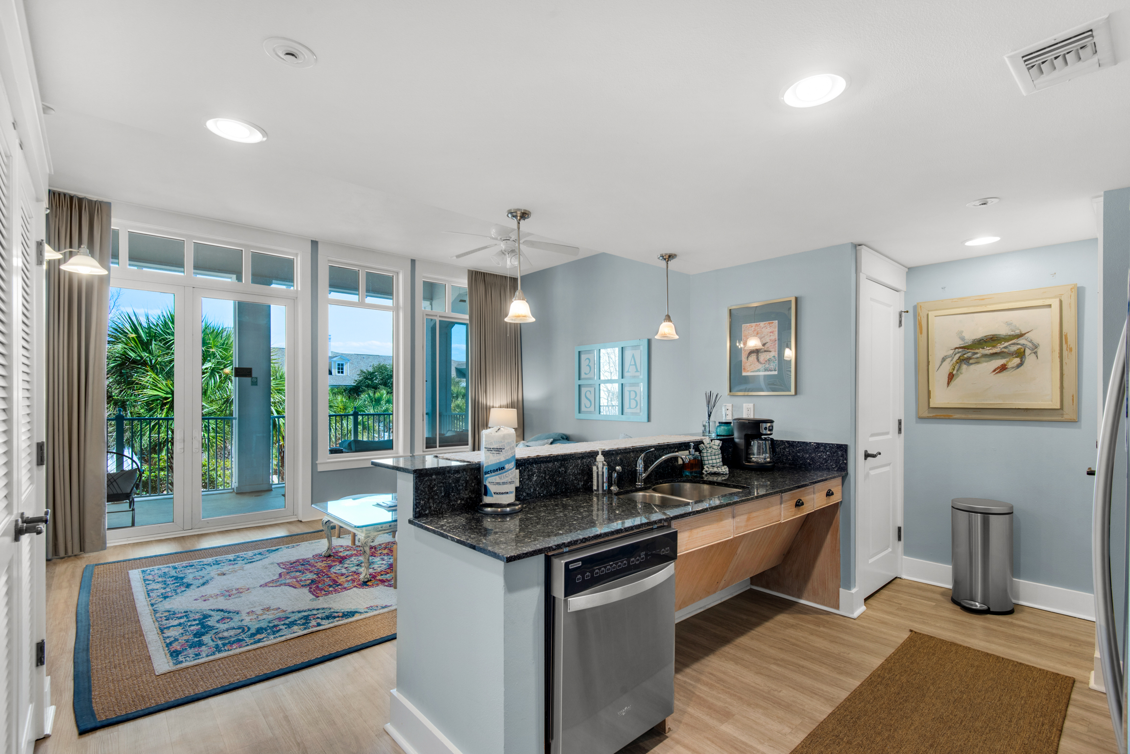 Kitchen to living room