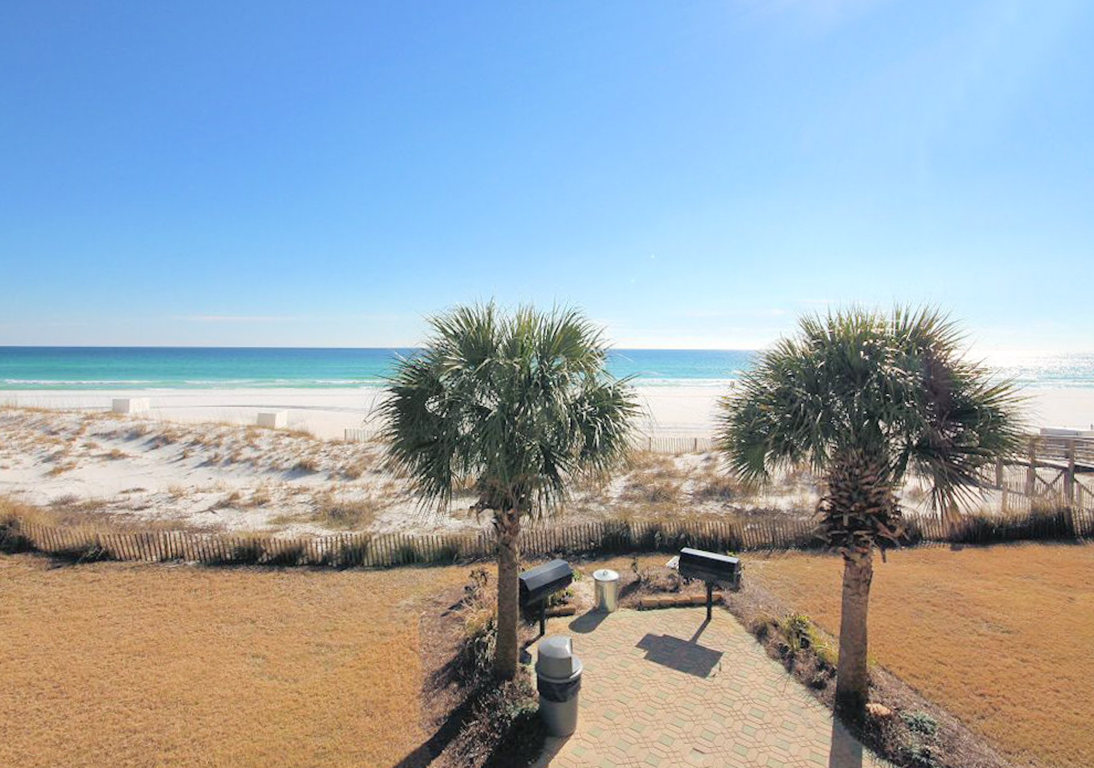 Grilling area by the beach