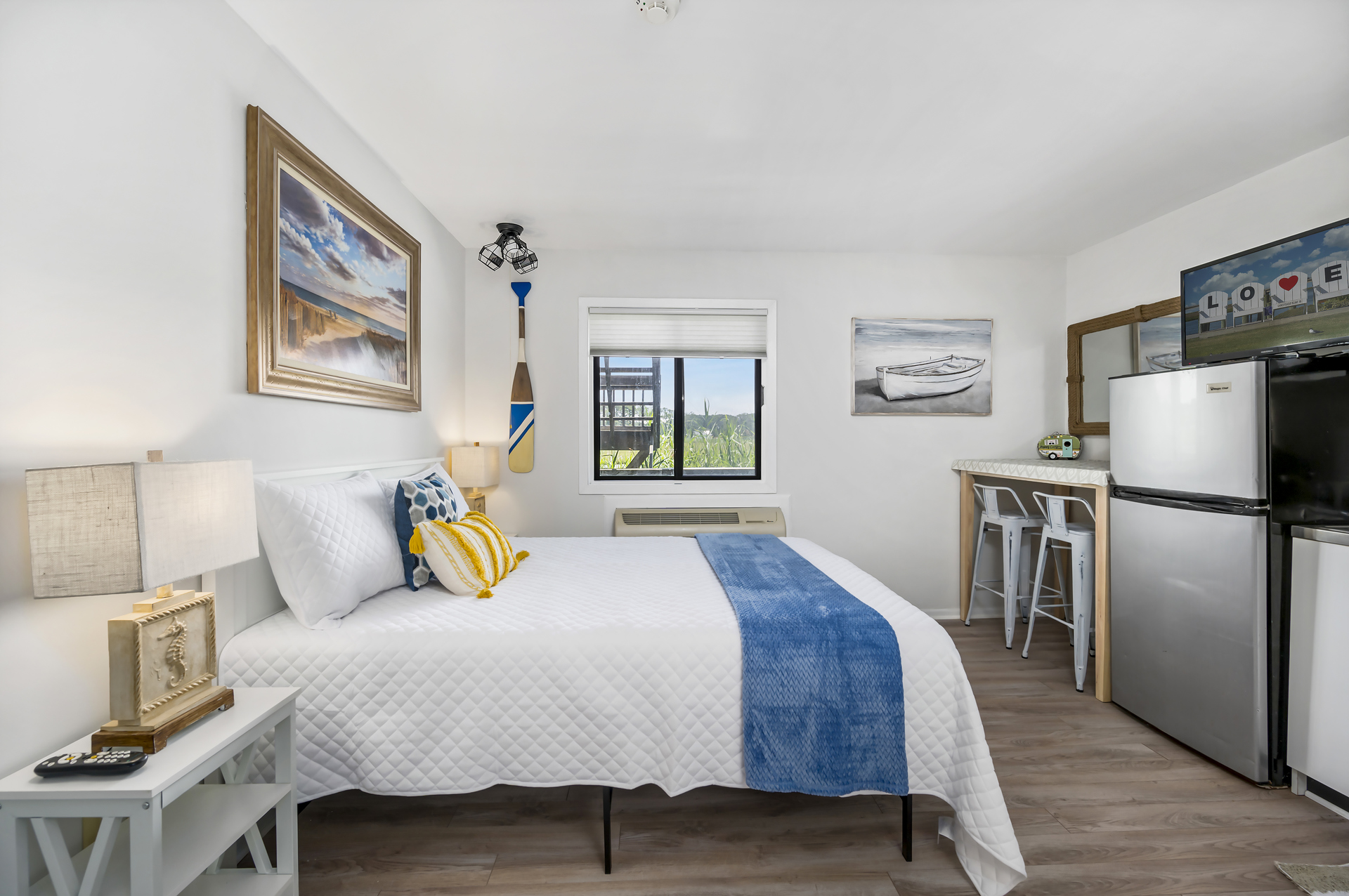 Beachy Floors reminiscent of a stroll on the Boardwalk.