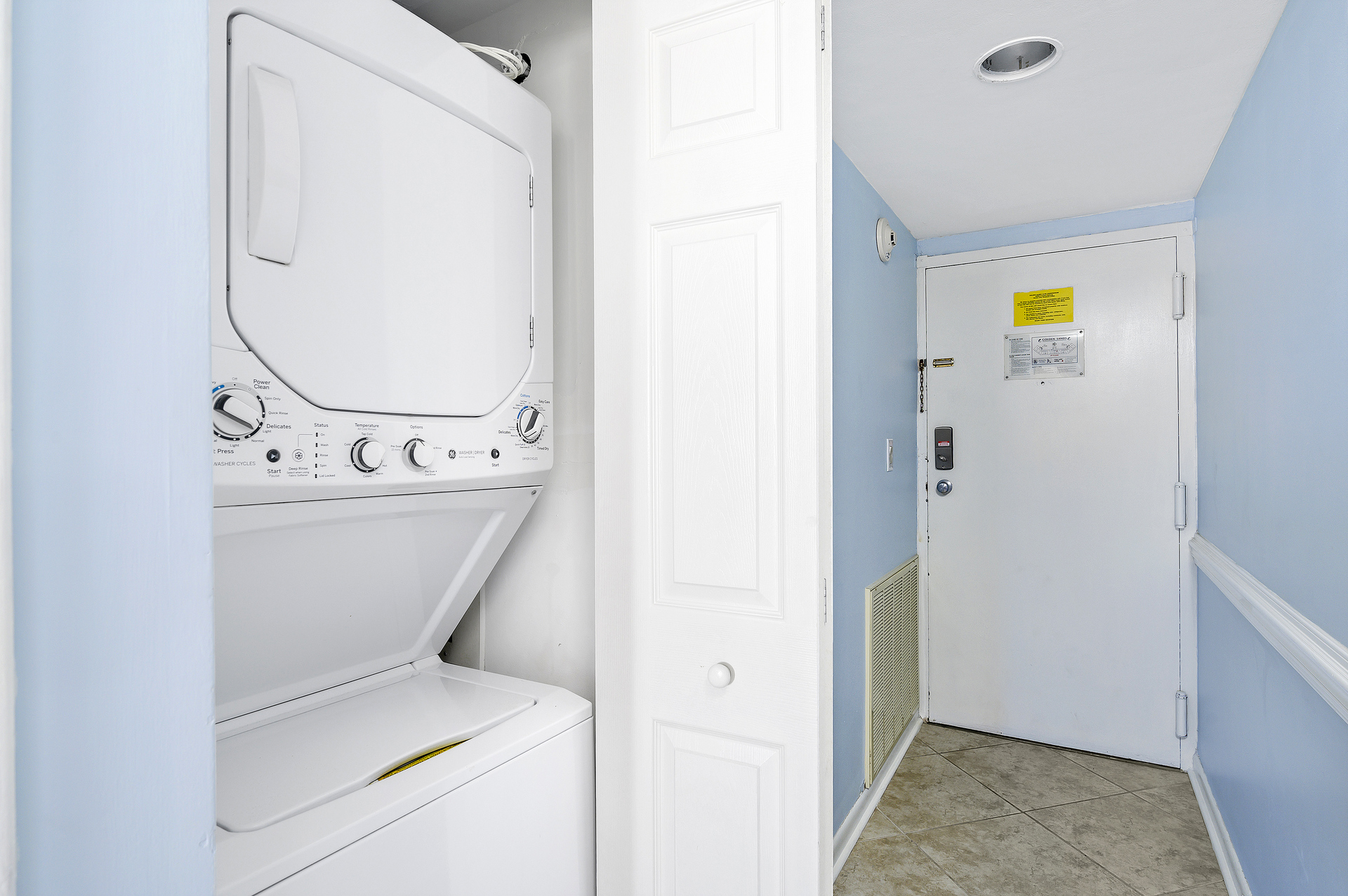 Washer & Dryer right by the entrance for your convenience!
