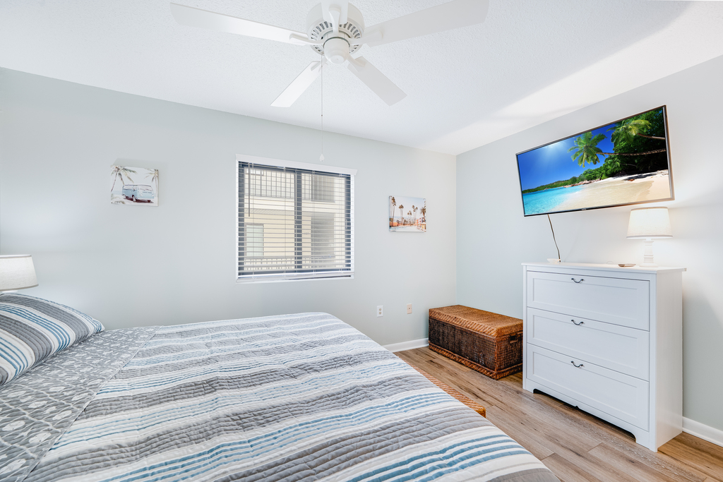 Catch up on your Favorite Shows on the Flat Screen Smart TV.