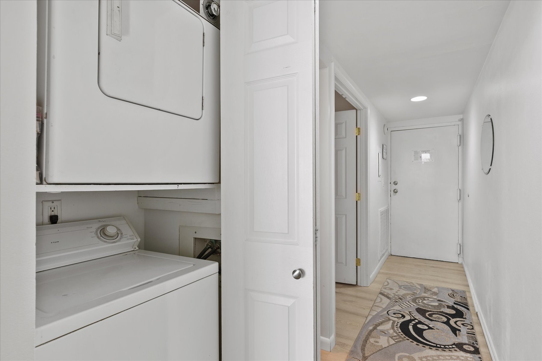 Stacked Washer & Dryer for your convenience!