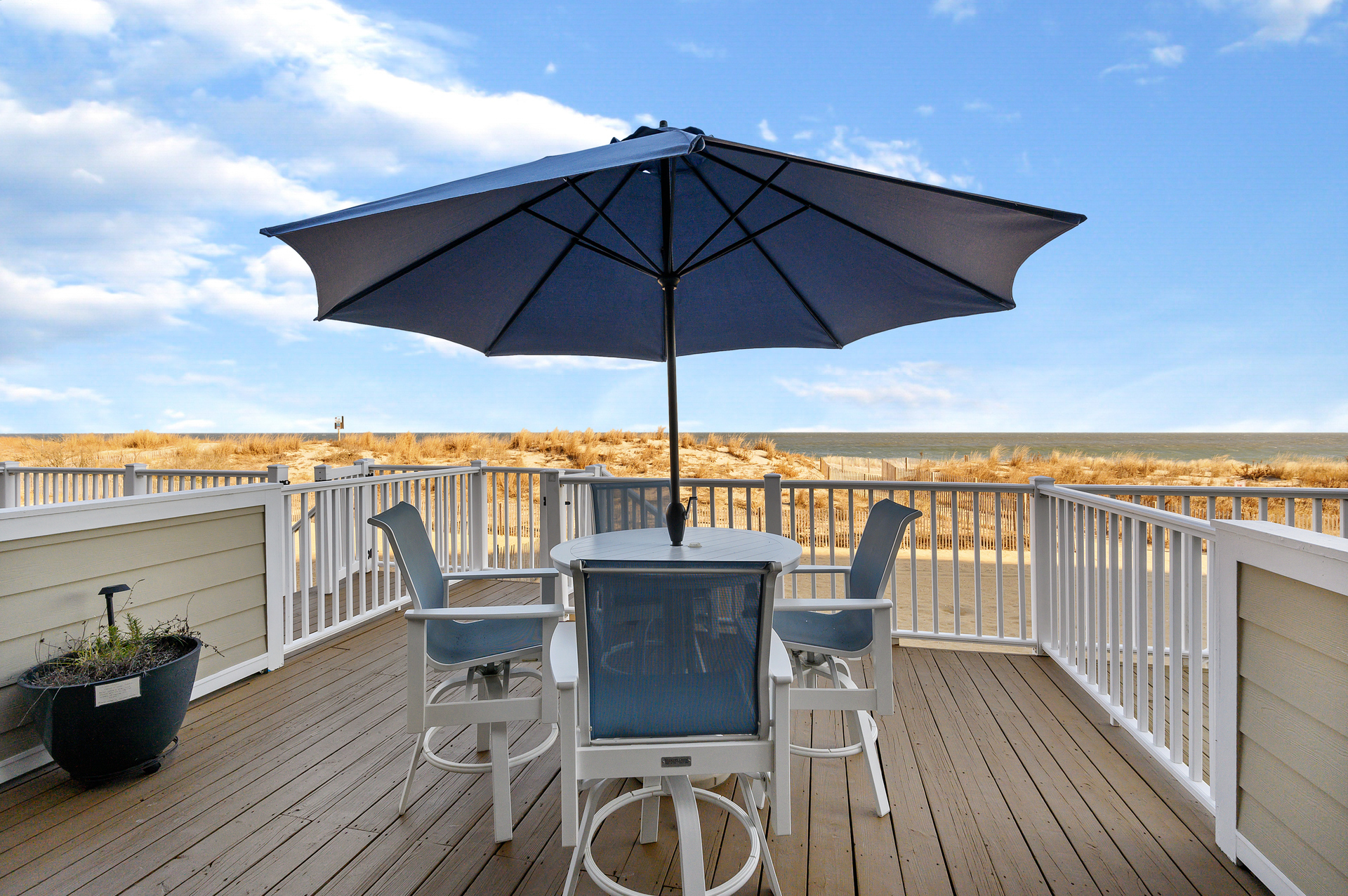 Luxury seating provides one of the best views from this Deck!