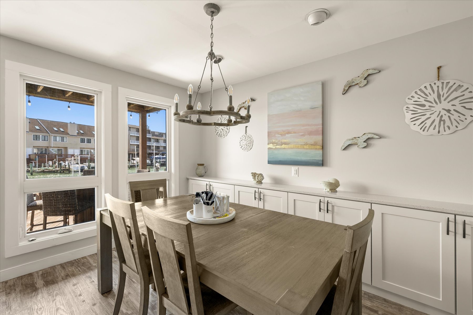 Dine beside Peaceful Water Views with every meal!