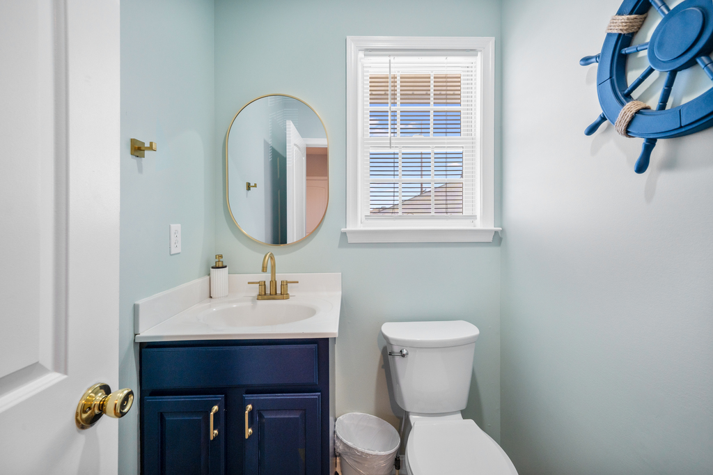Convenient Half Bath located on the 2nd level