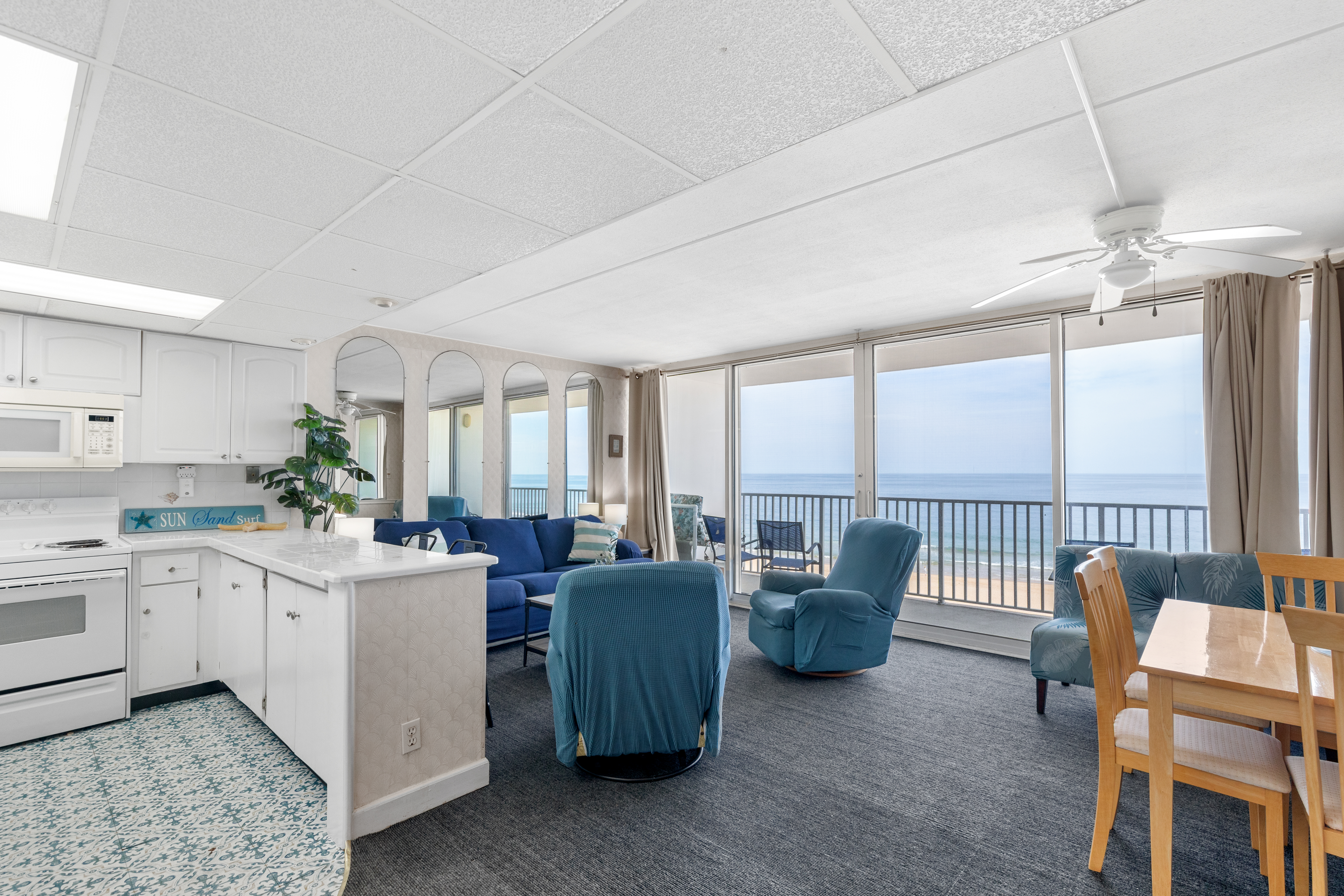 No one will miss a moment of the family fun with the lovely open living space