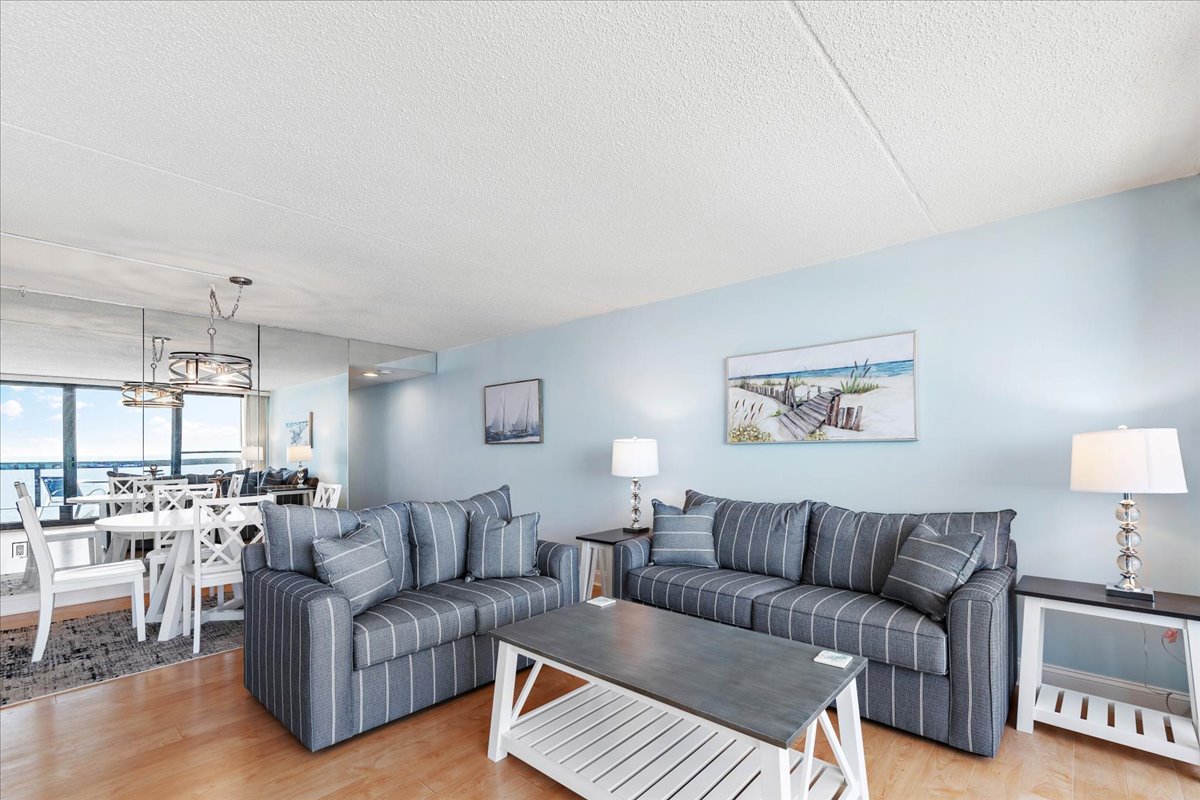 A large open Living Area provides a space for the Family to relax after a day at the Beach!