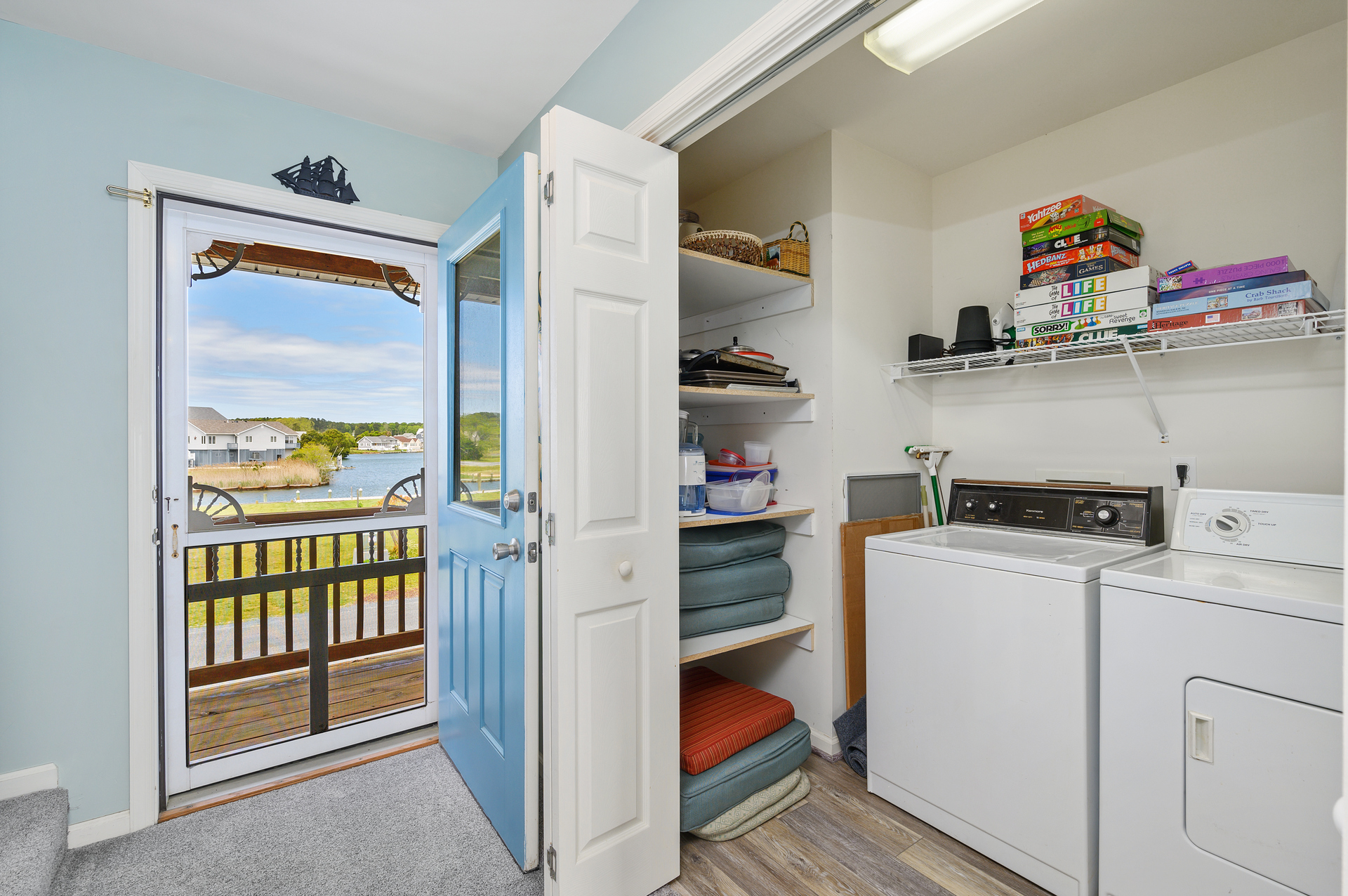 Full Size Washer and Dryer for your convenience.