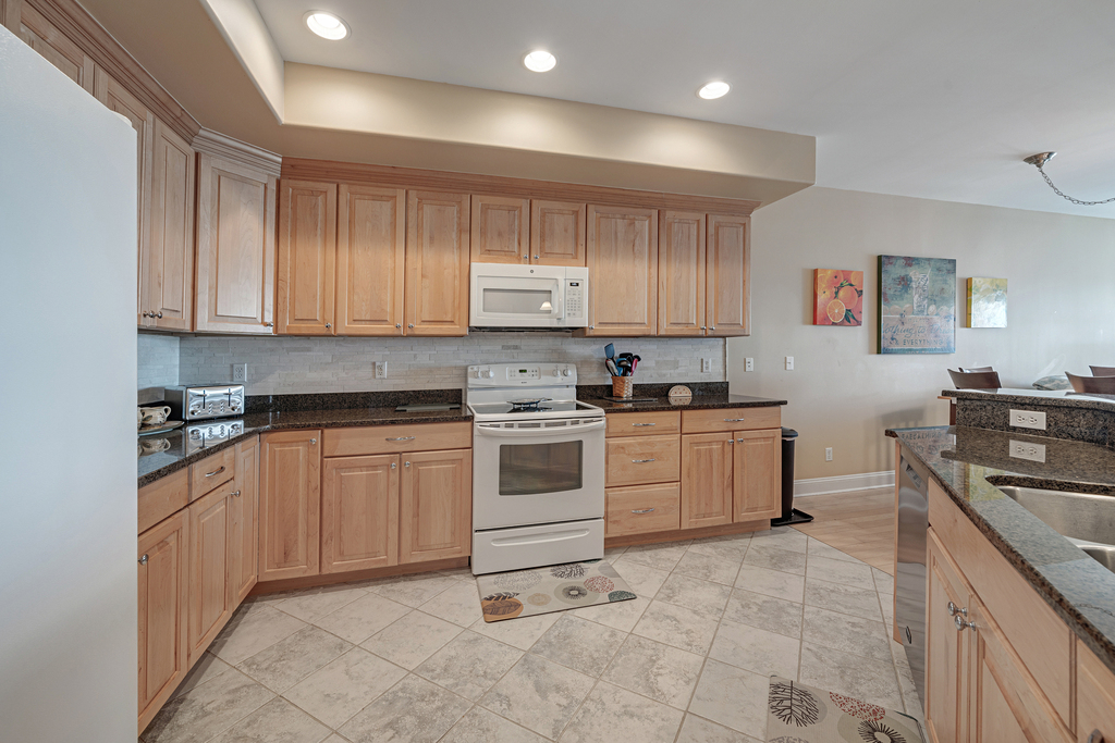All the comforts of home, and tons of countertop space and storage.