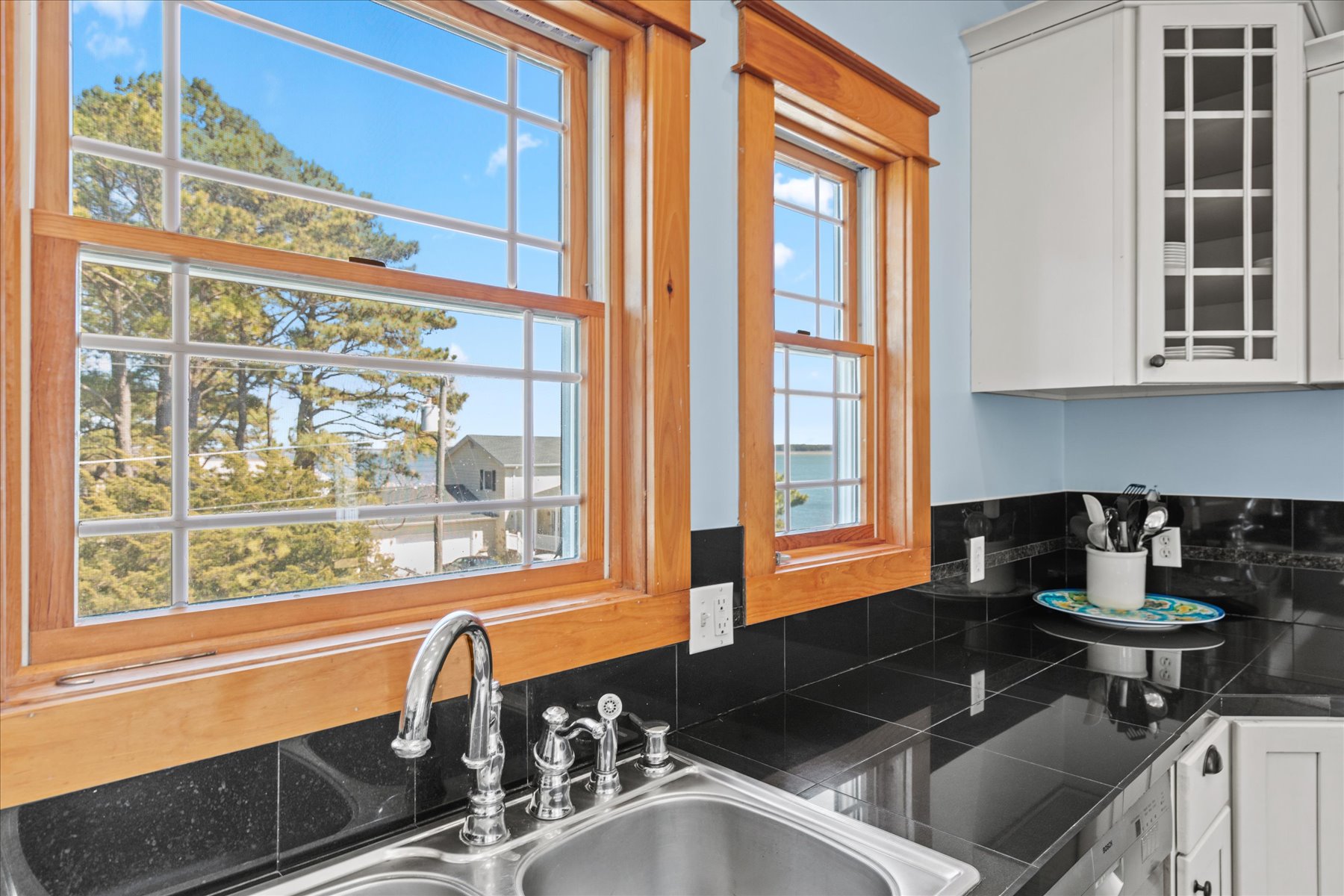 Take in Views of Oyster Bay from the Kitchen Sink!