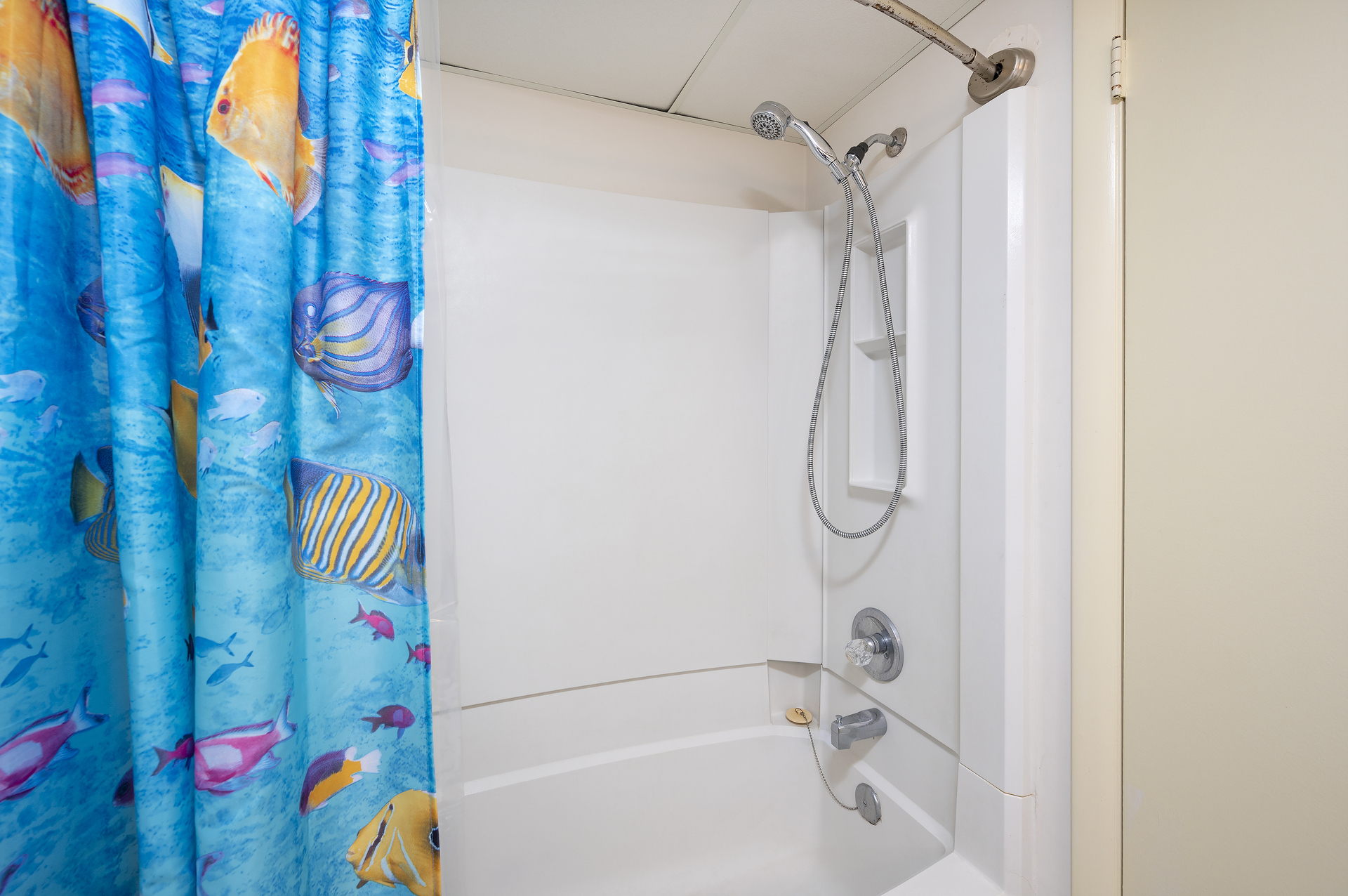 Bathroom 2 offers a tub/shower combo