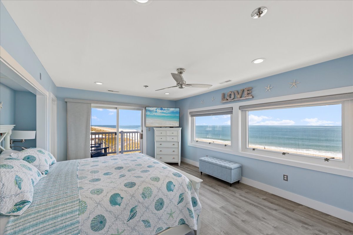 Crack the doors to the deck and breath in the fresh ocean air.