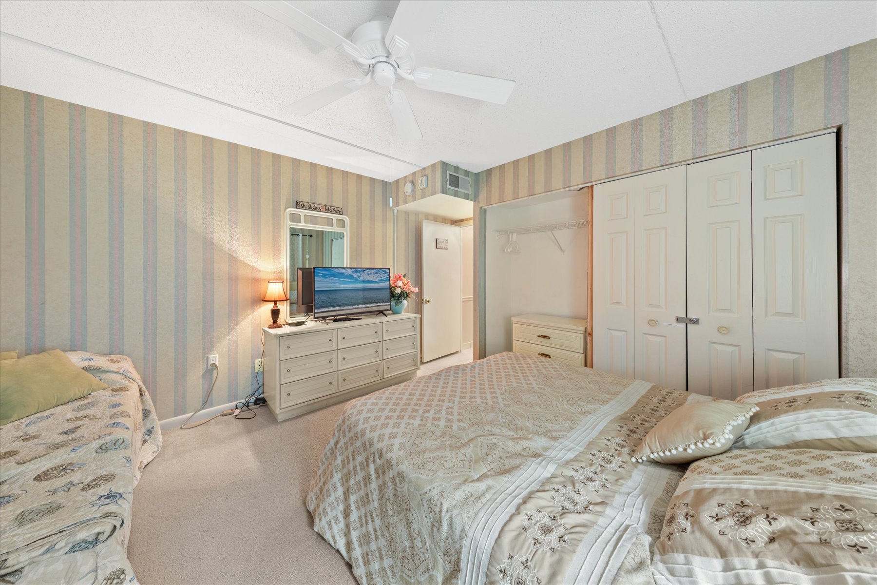 End the night with a Movie on the Flat Screen TV.