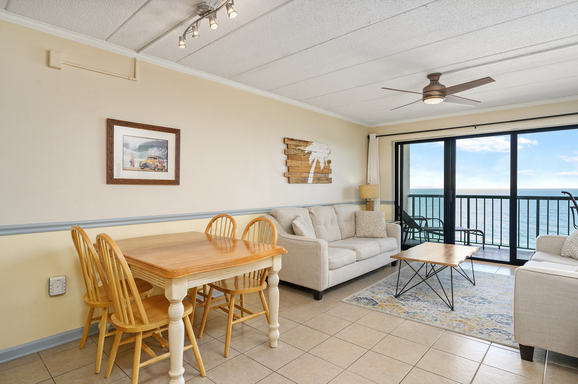 The Dining Area is off of the Living Area and provides seating for 4.