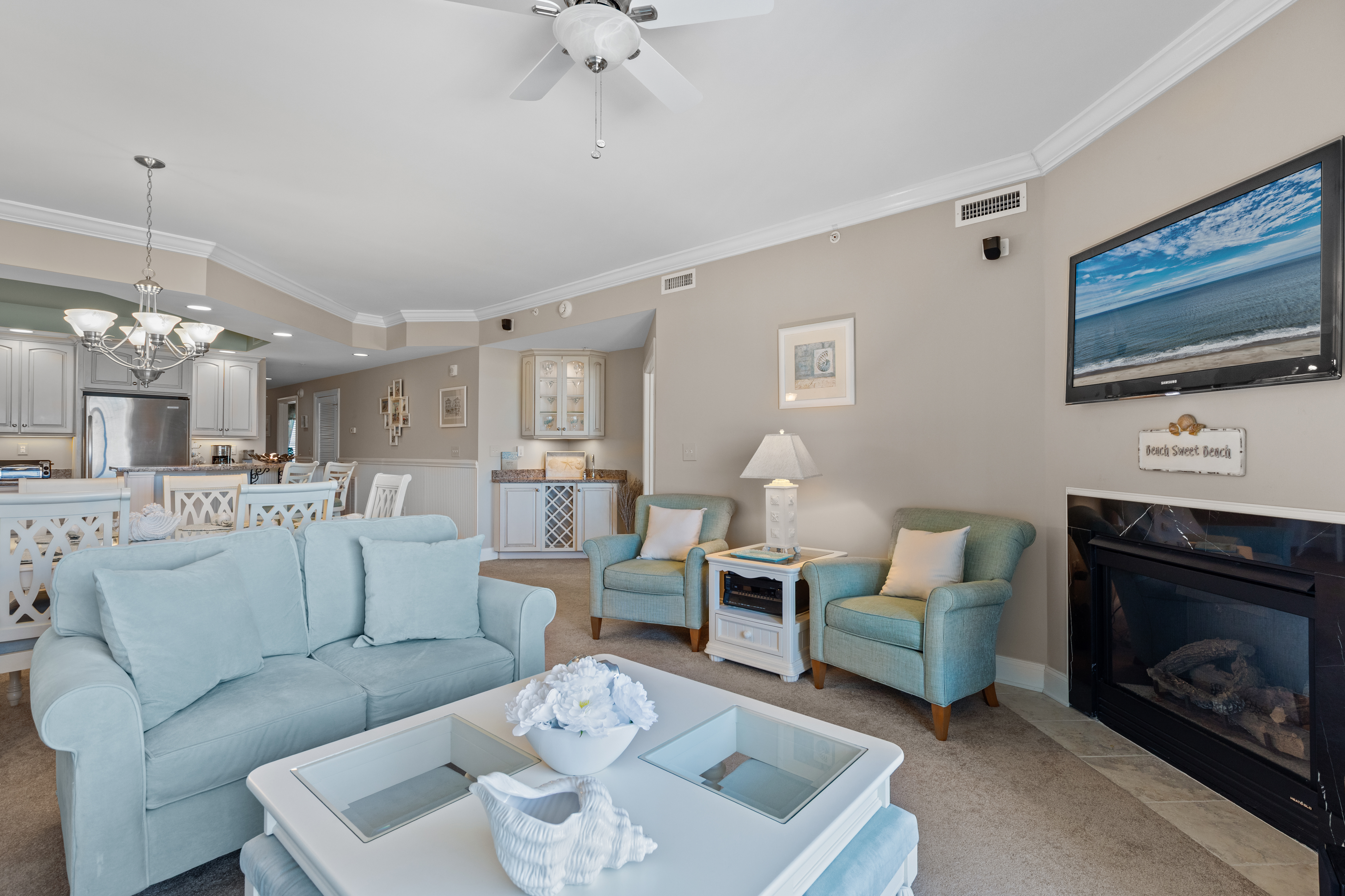 Adorned in cool Beachy Colors, Belmont 502 is a Vacation Dream come true.