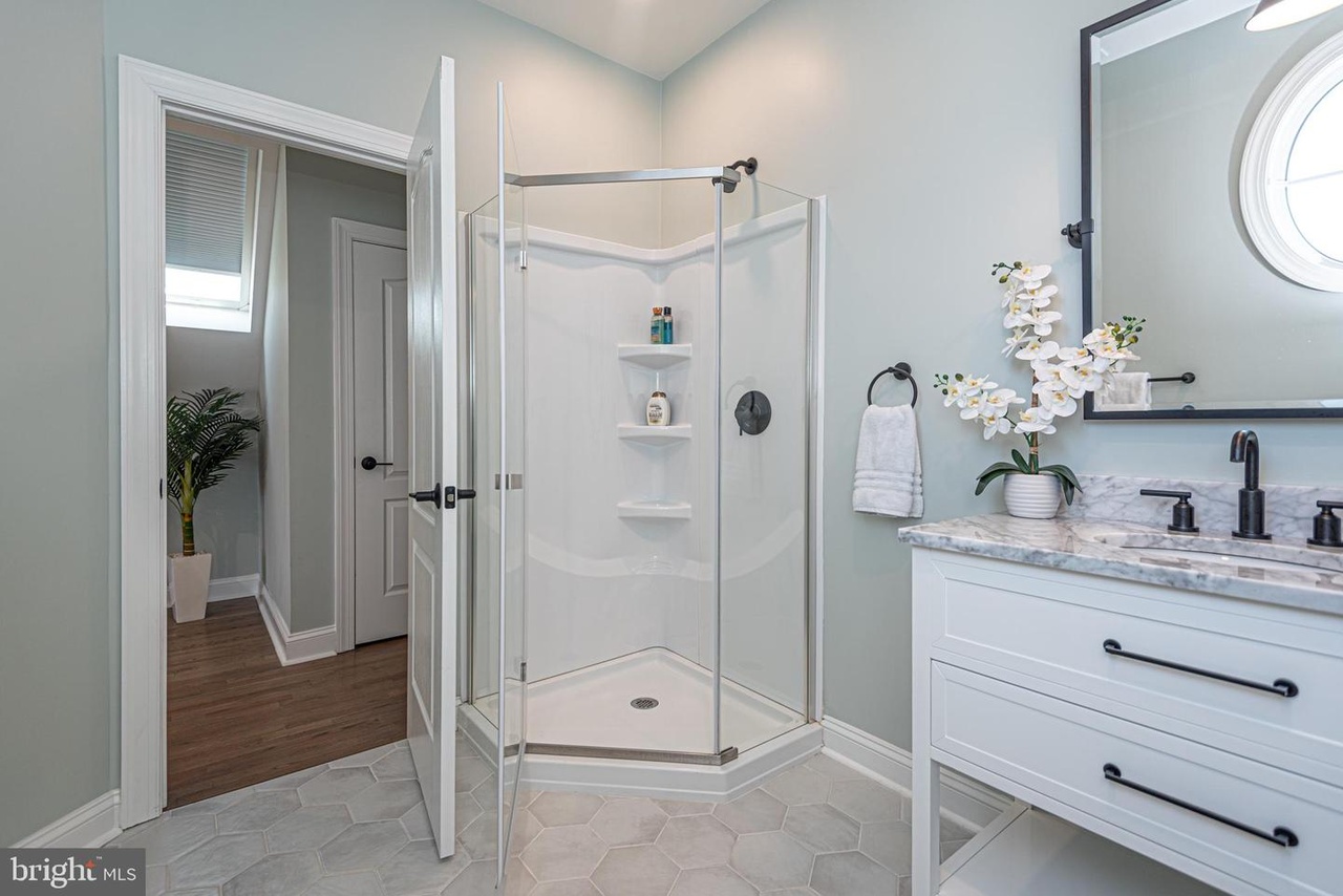 This Private Bath offers a Walk-In Shower.