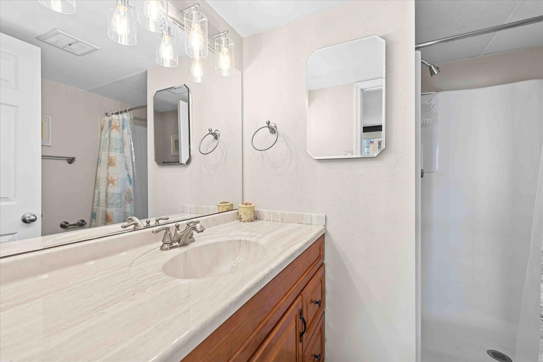 Primary Bath features a Walk-in Shower.