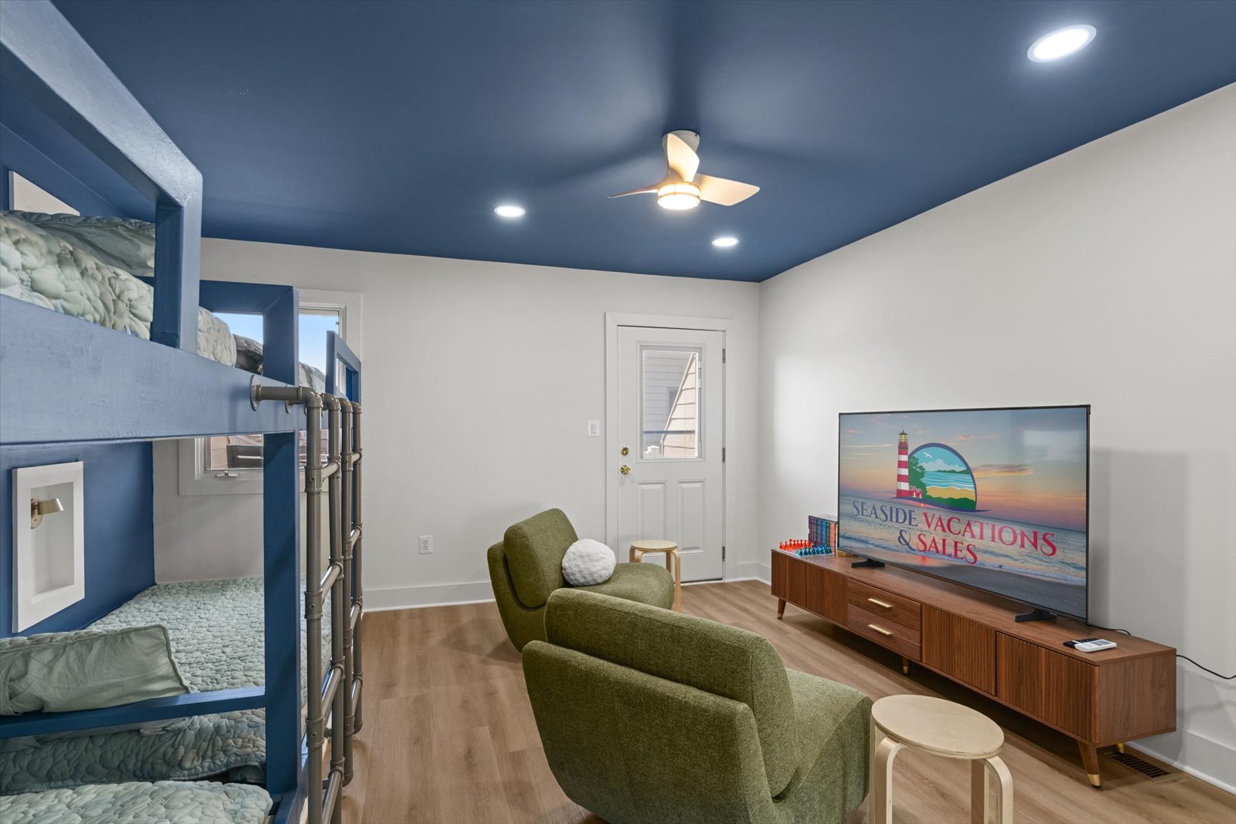 Slip out to the private balcony and enjoy the ocean breeze.