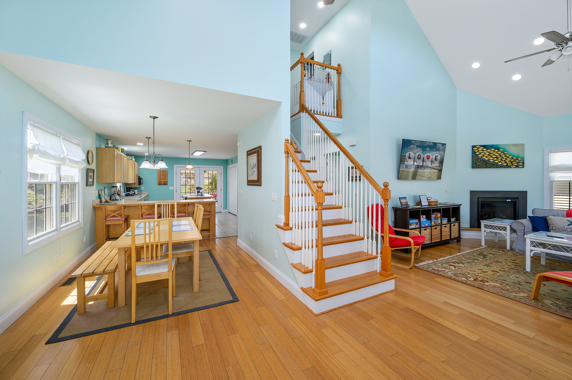 This breathtaking Home is warm & welcoming, yet spacious and modern.