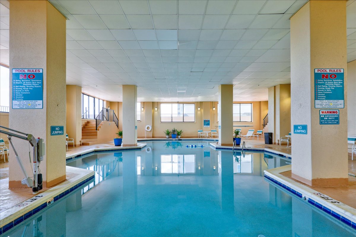 Rainy days on Vacation? Enjoy the Spacious Indoor Pool!