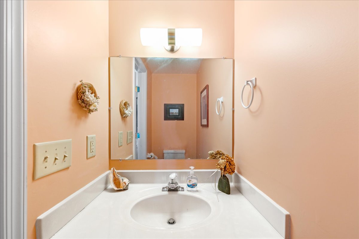 Convenient Half Bath just off the Living Area.