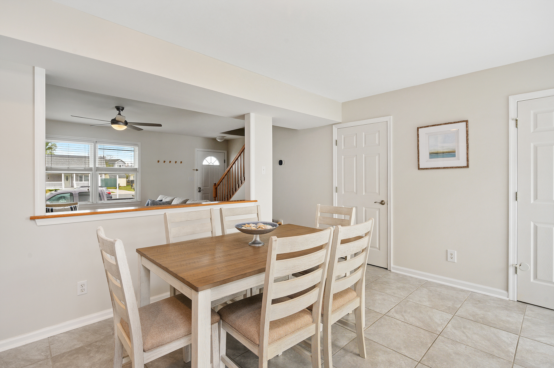 With seating for 6, the dining area is perfect for getting everyone together to create lifelong memories whether you're enjoying a meal, or playing your favorite board/card games!