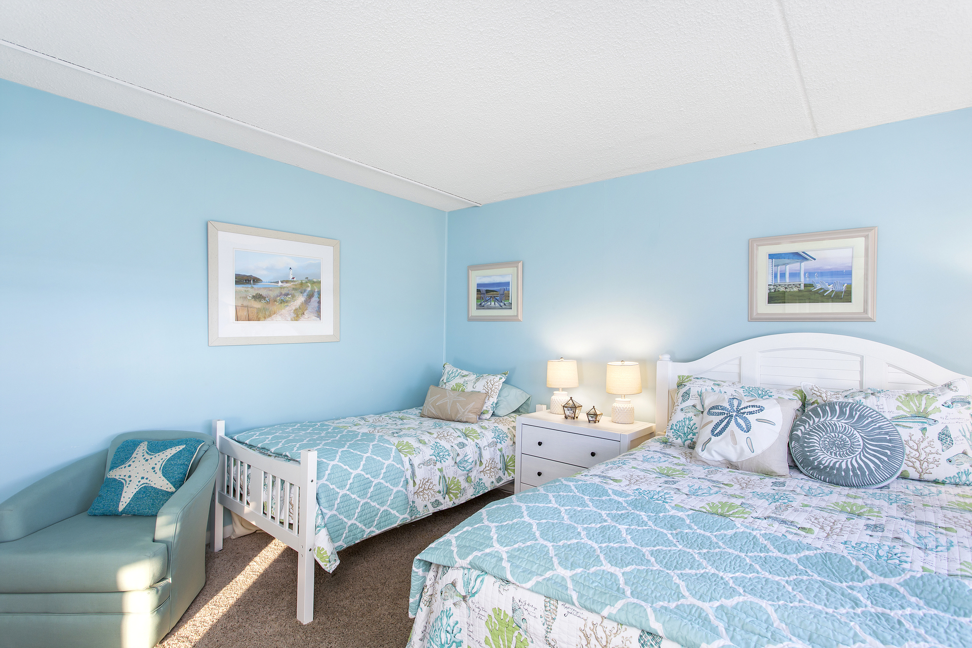 This bedroom is perfect for your little ones or extra guests!