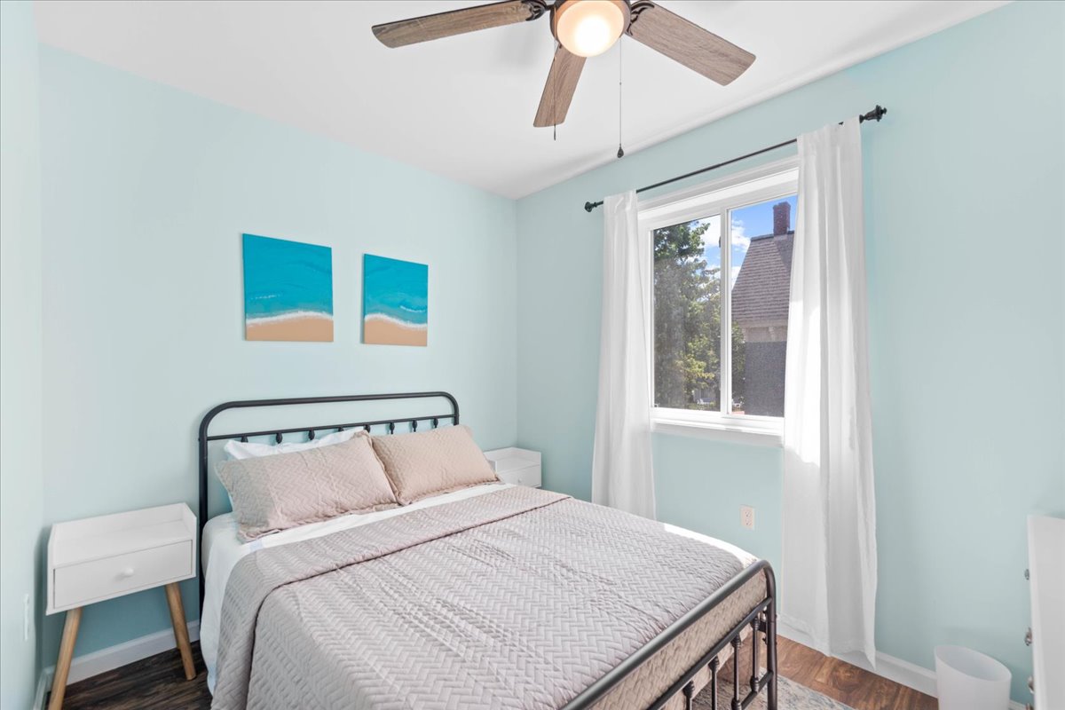 Bedroom 3 has a Full Bed and lots of Natural Light.