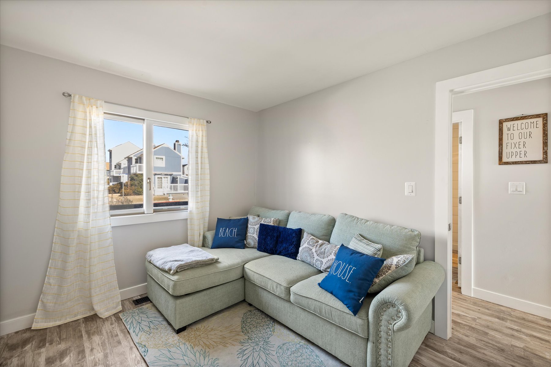 The Cozy Convertible Sofa will comfortably sleep 2!