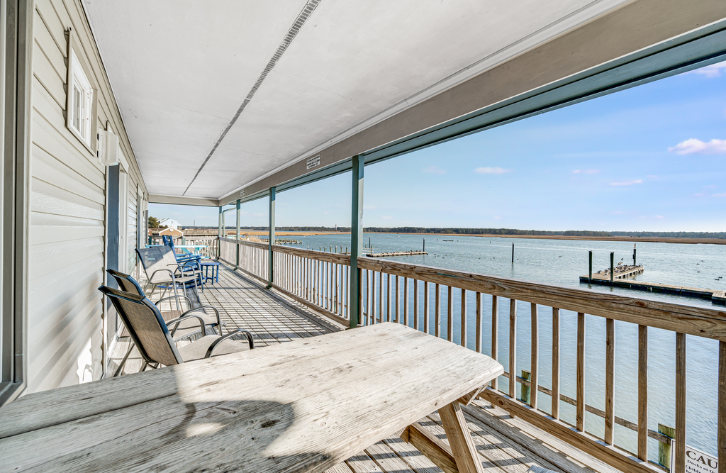 Or dine by the water's edge on the Deck!