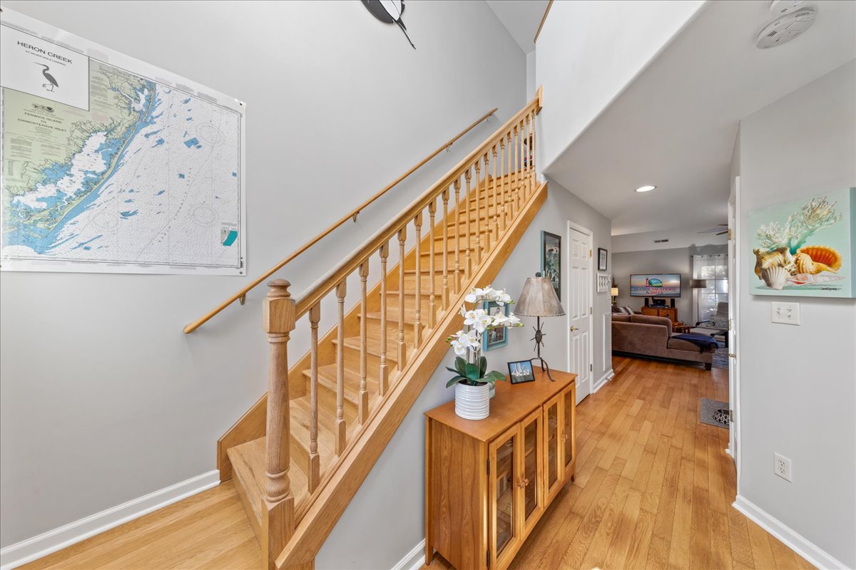 Wander upstairs to find 2 more Bedrooms - and just look at these gorgeous Hardwood Floors!