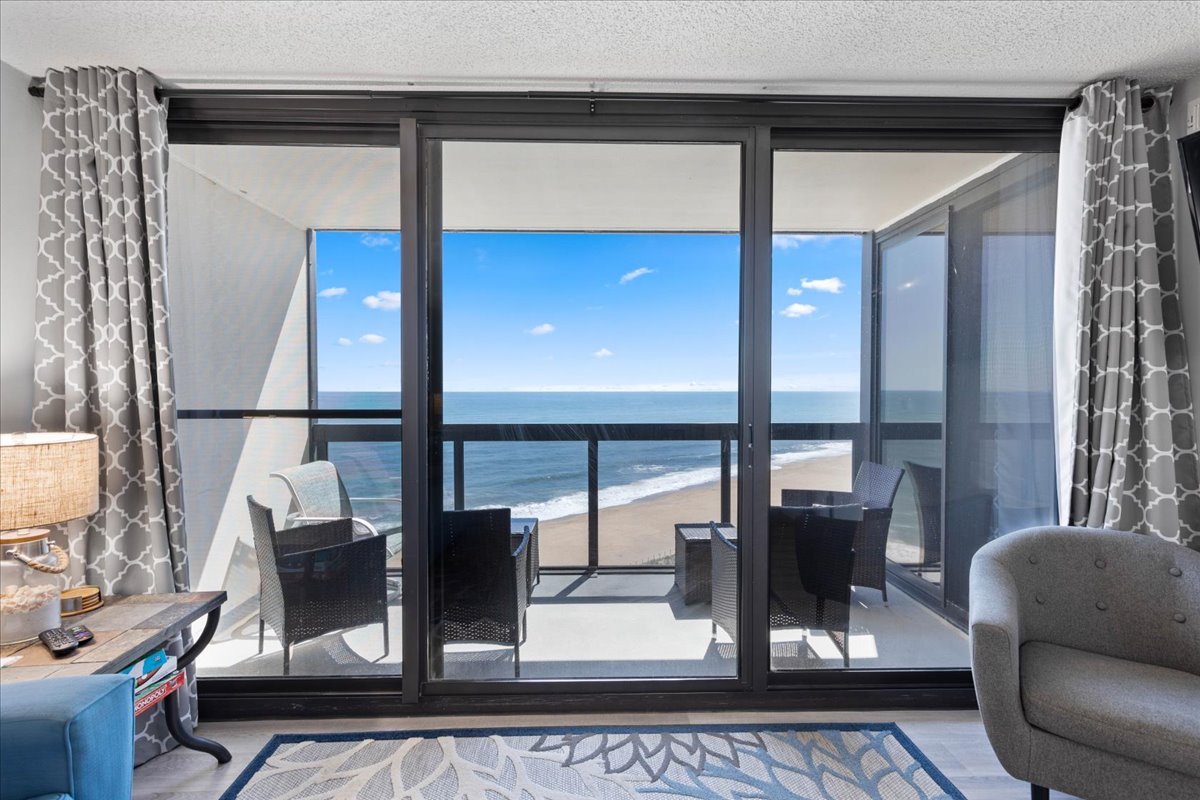 Slip out to the Private Balcony & take in that Sweet & Salty Ocean Breeze!