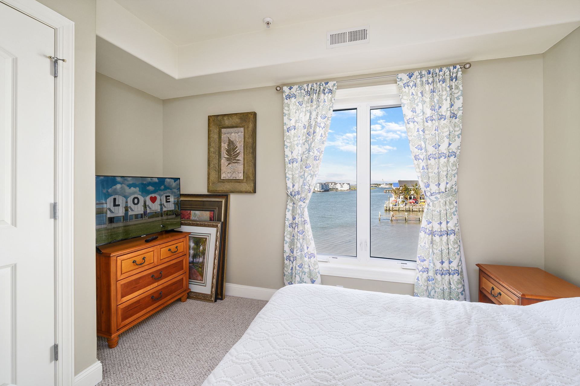 All Bedrooms have Flat Screen Streaming TVs - Great Views from Bedroom 2.