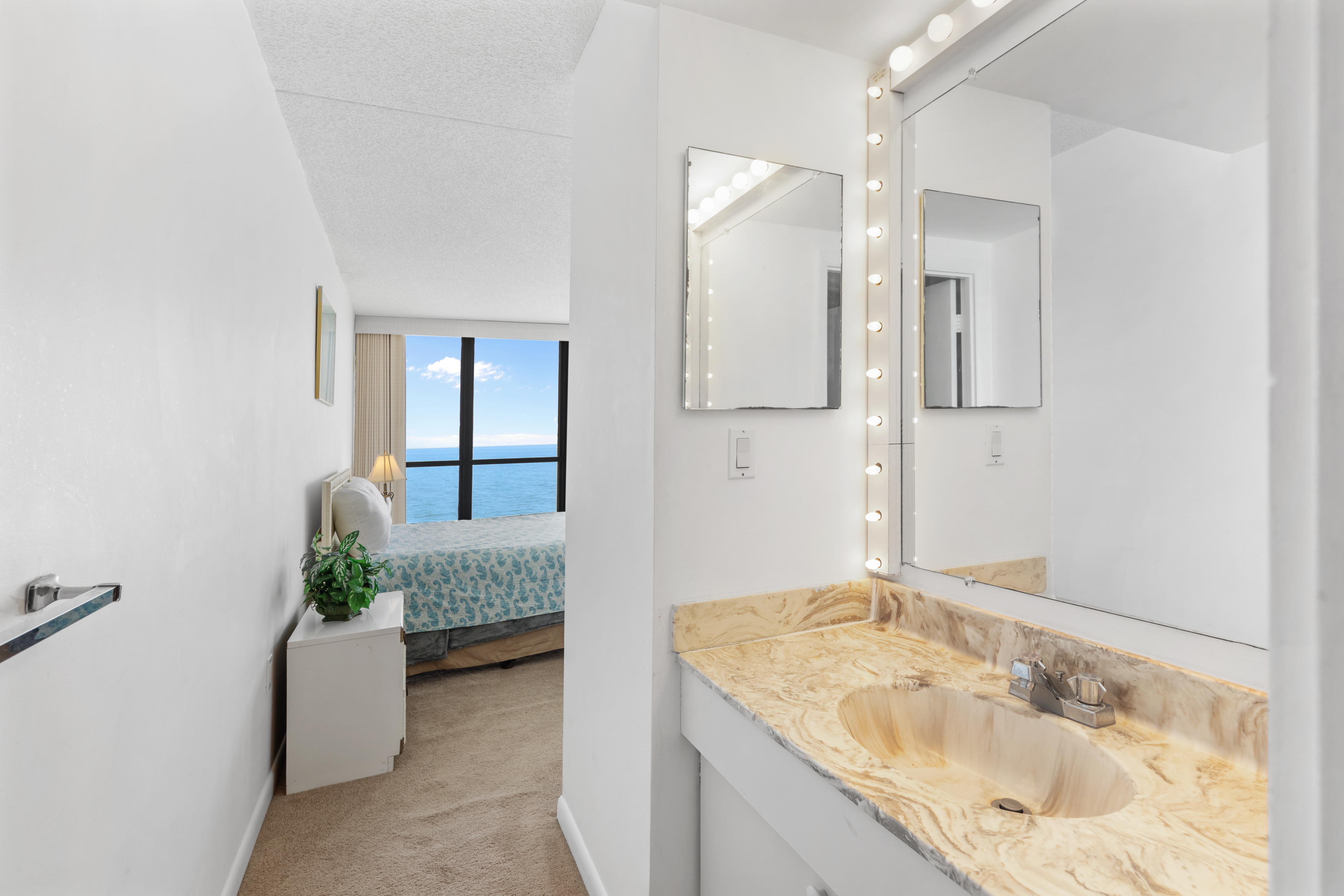 The Primary Bath is the ideal space to freshen up after a day of fun