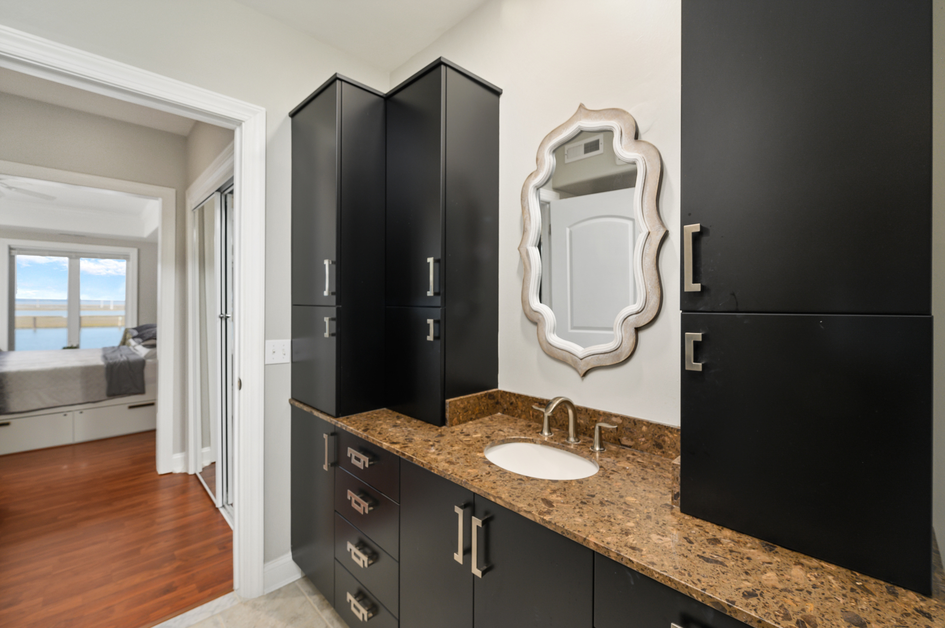 Spectacular Master Bath with TWO separate Vanities!