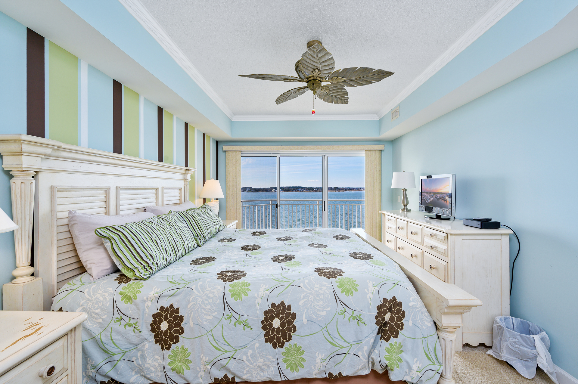 Spectacular views right from your plush King Bed!